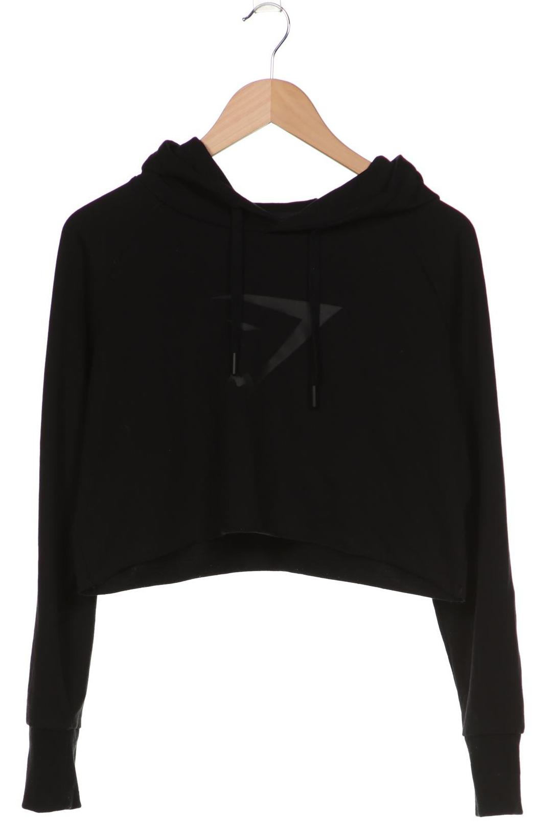 

Gymshark Damen Kapuzenpullover, schwarz