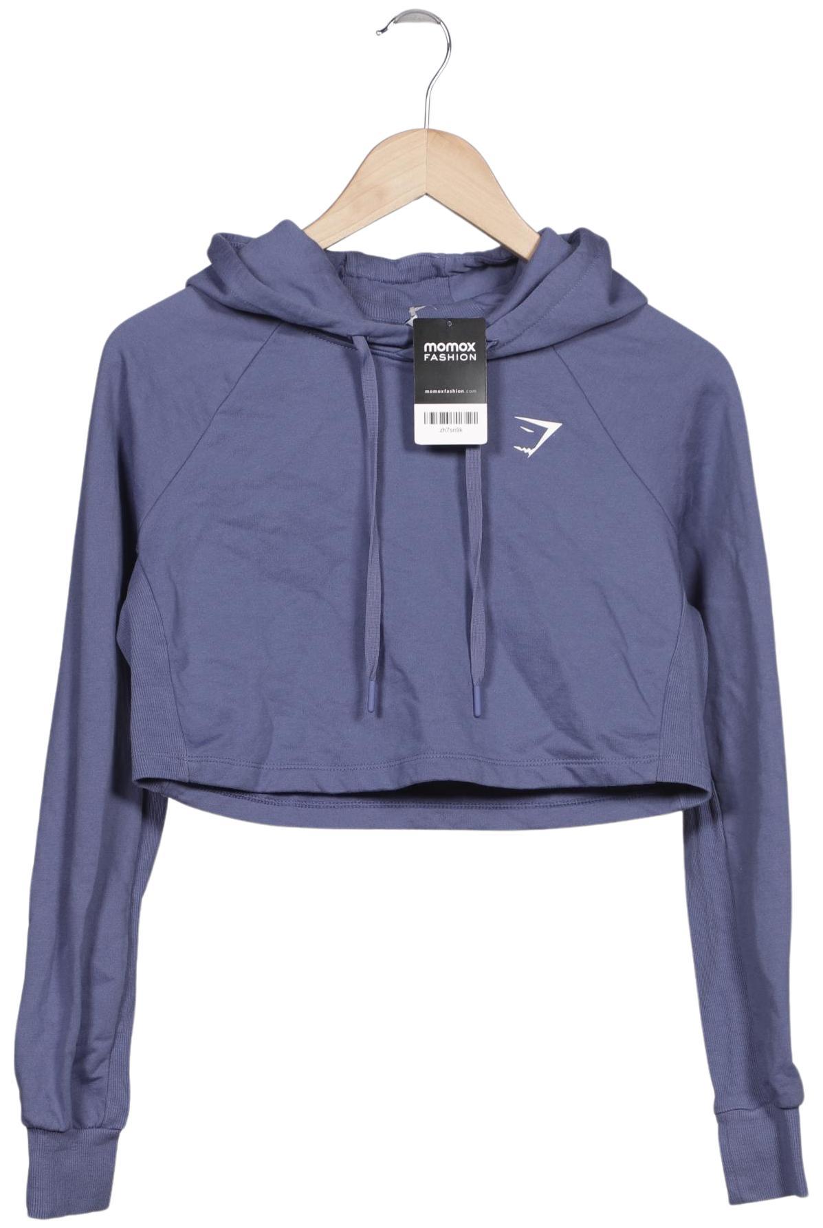 

Gymshark Damen Kapuzenpullover, blau, Gr. 34