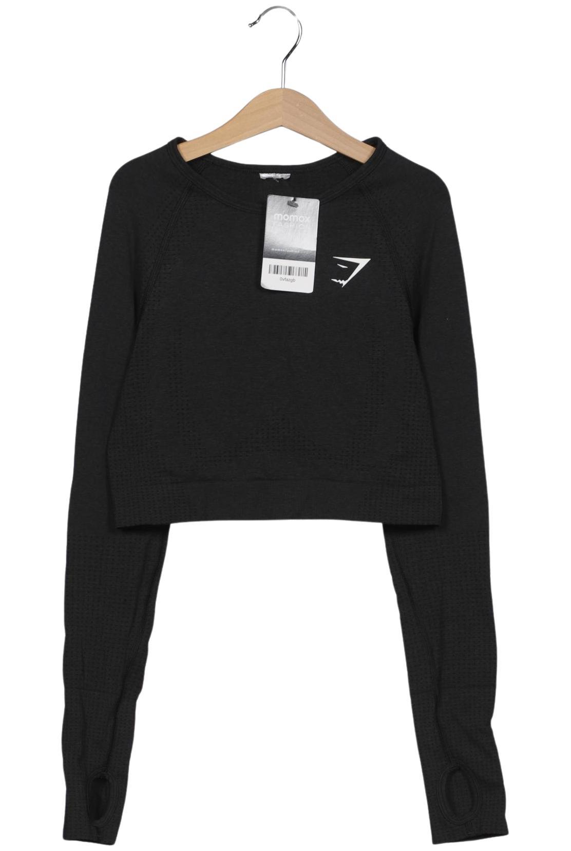 

Gymshark Damen Langarmshirt, schwarz, Gr. 34