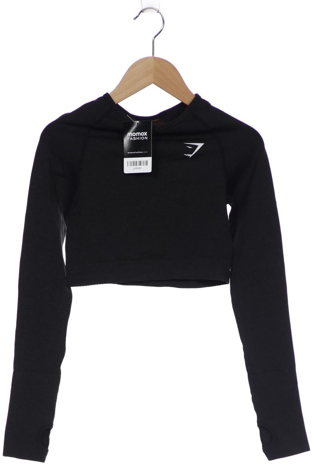

Gymshark Damen Langarmshirt, schwarz, Gr. 30