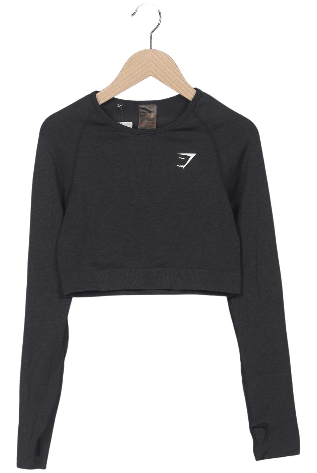 

Gymshark Damen Langarmshirt, schwarz, Gr. 38