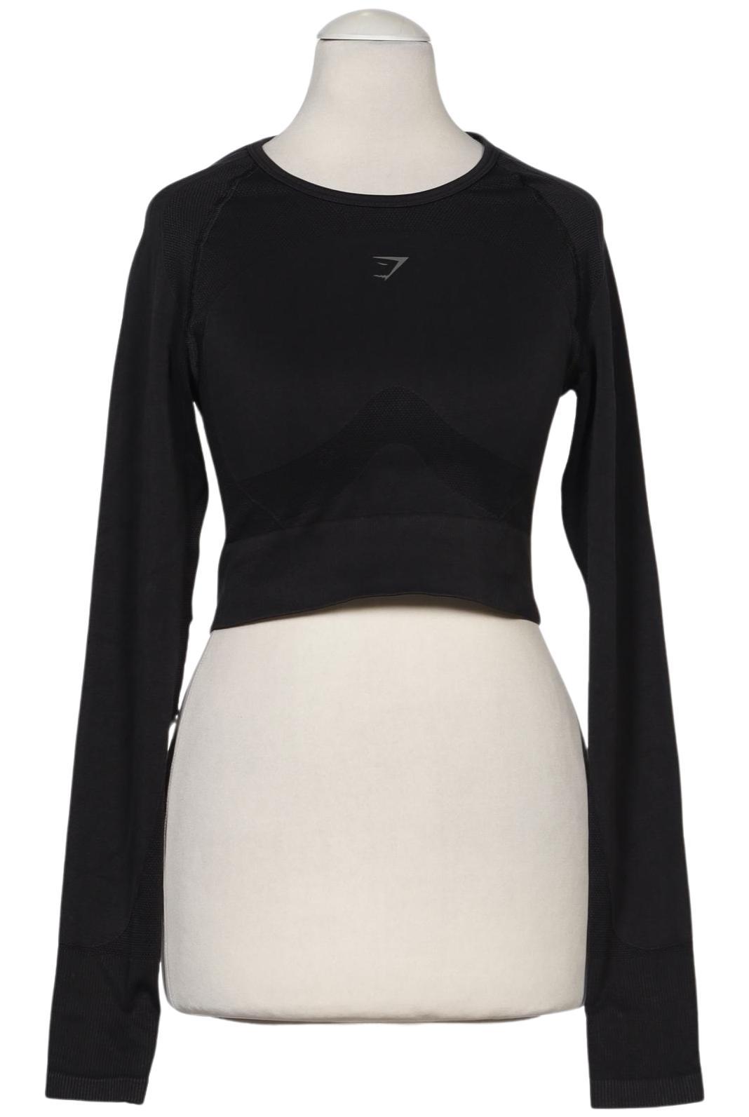 

Gymshark Damen Langarmshirt, schwarz, Gr. 38