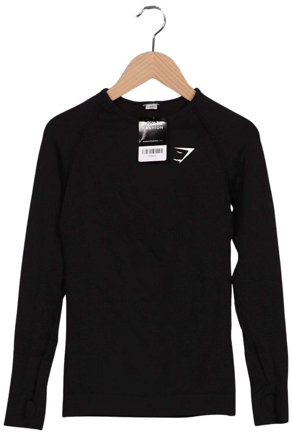 

Gymshark Damen Langarmshirt, schwarz, Gr. 34