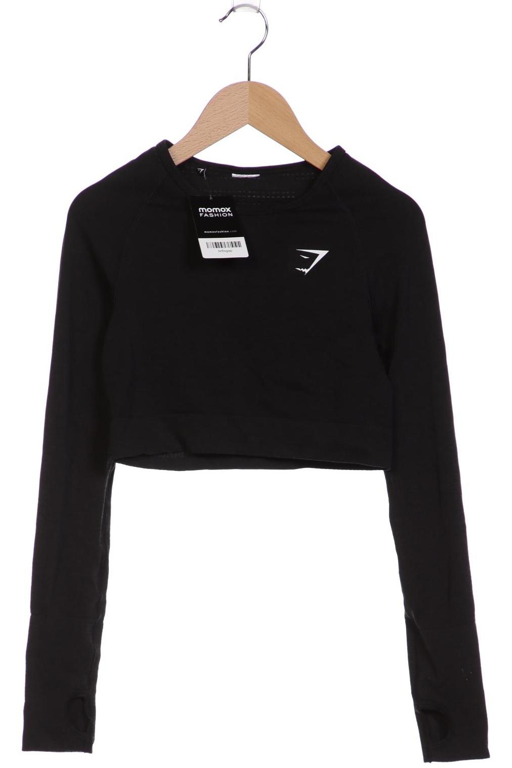 

Gymshark Damen Langarmshirt, schwarz, Gr. 34