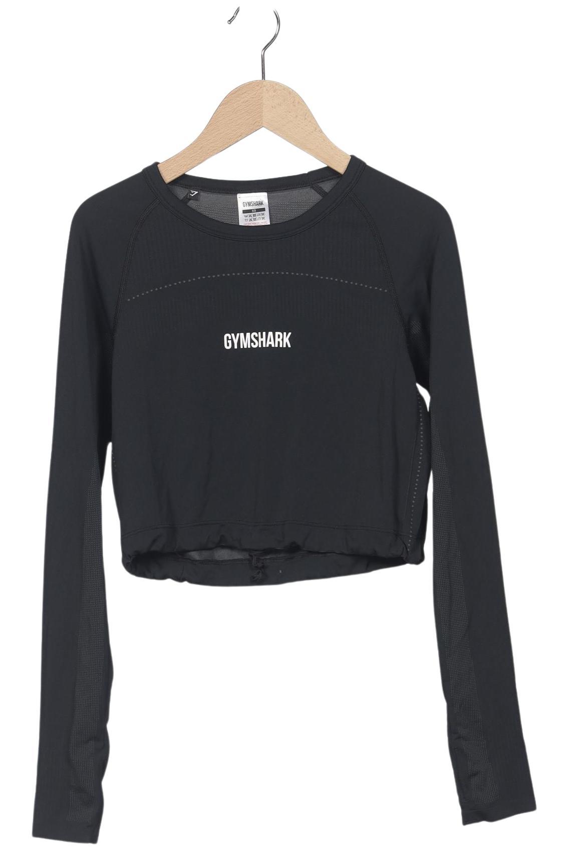 

Gymshark Damen Langarmshirt, schwarz, Gr. 34