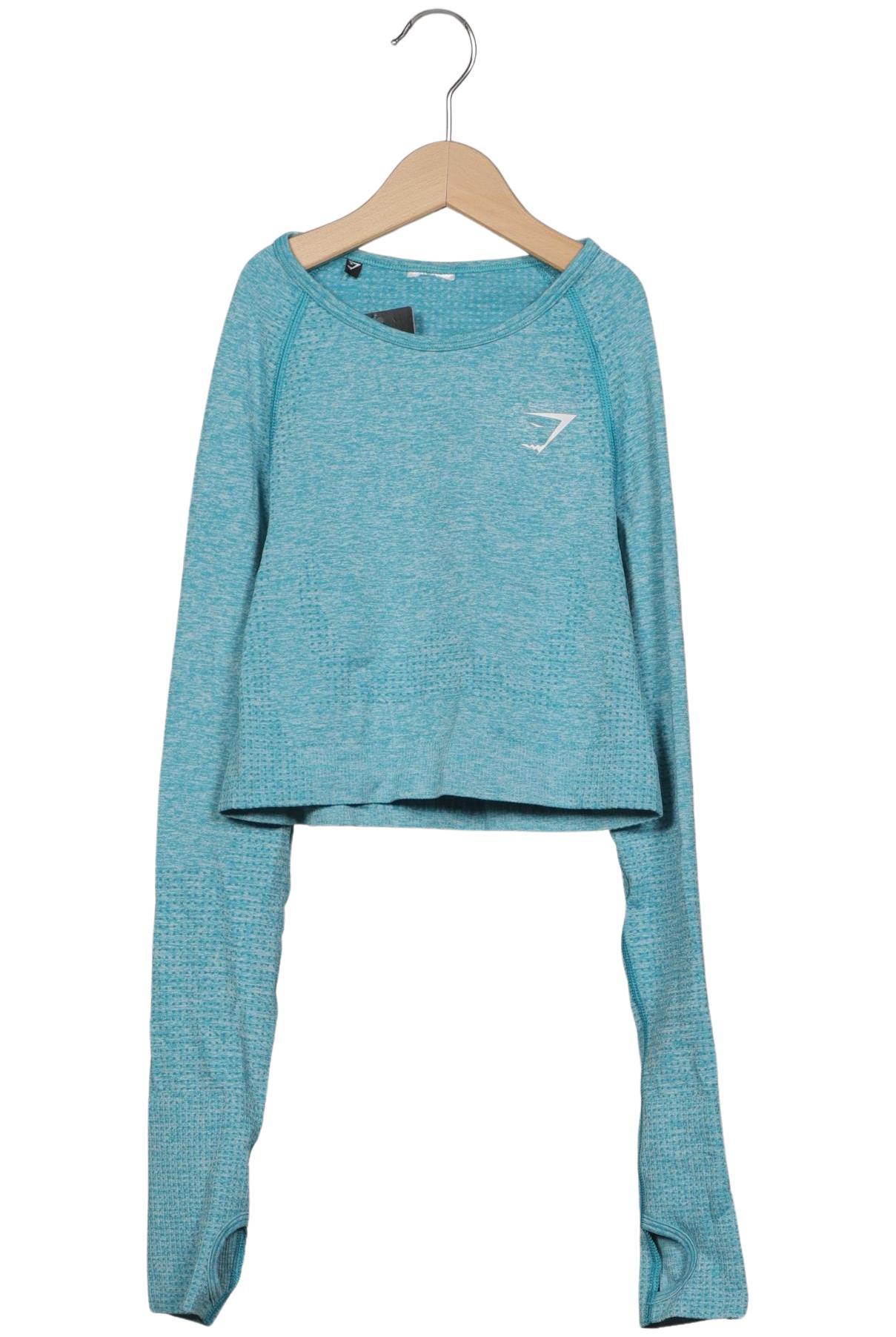 

Gymshark Damen Langarmshirt, türkis, Gr. 34