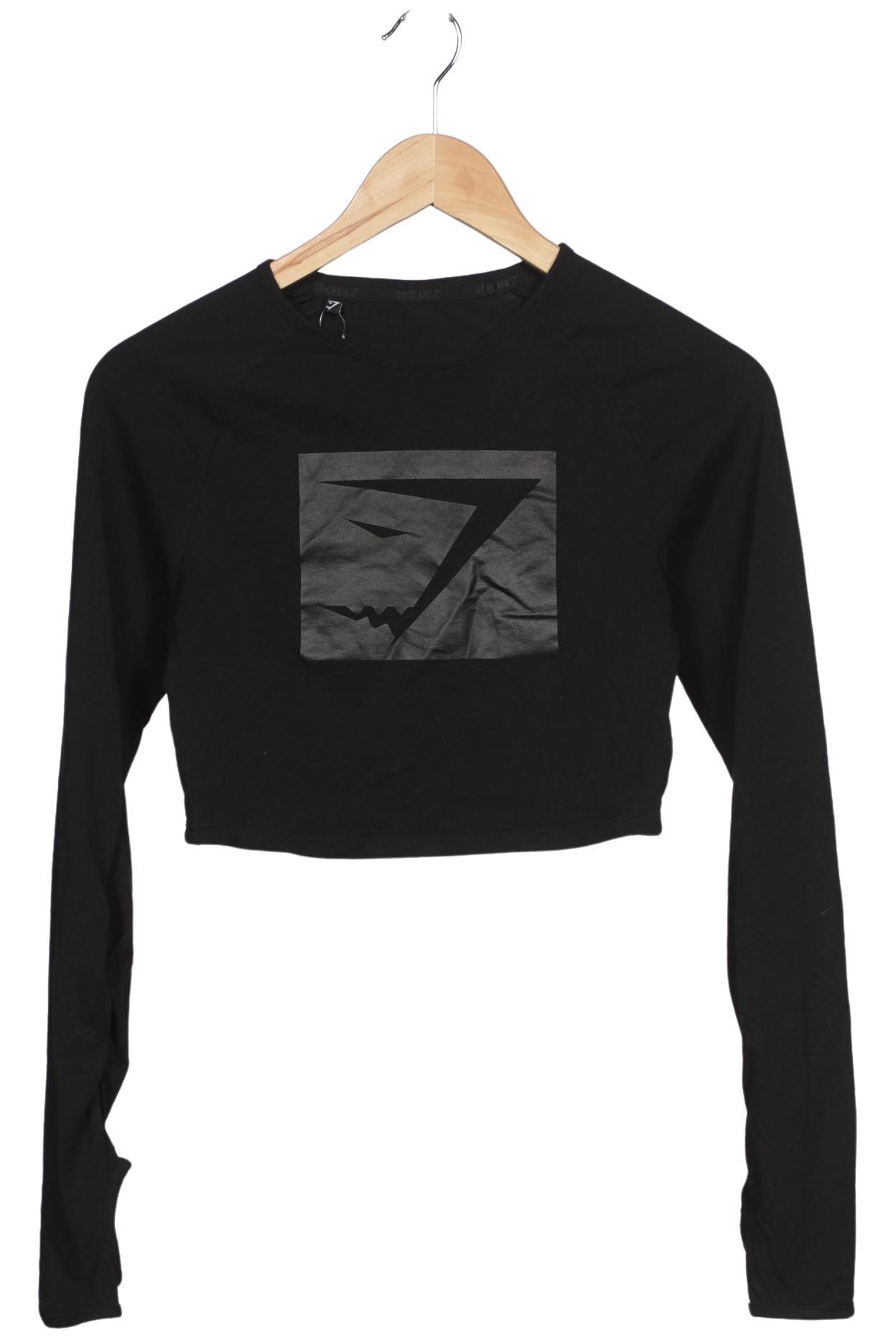 

Gymshark Damen Langarmshirt, schwarz, Gr. 34