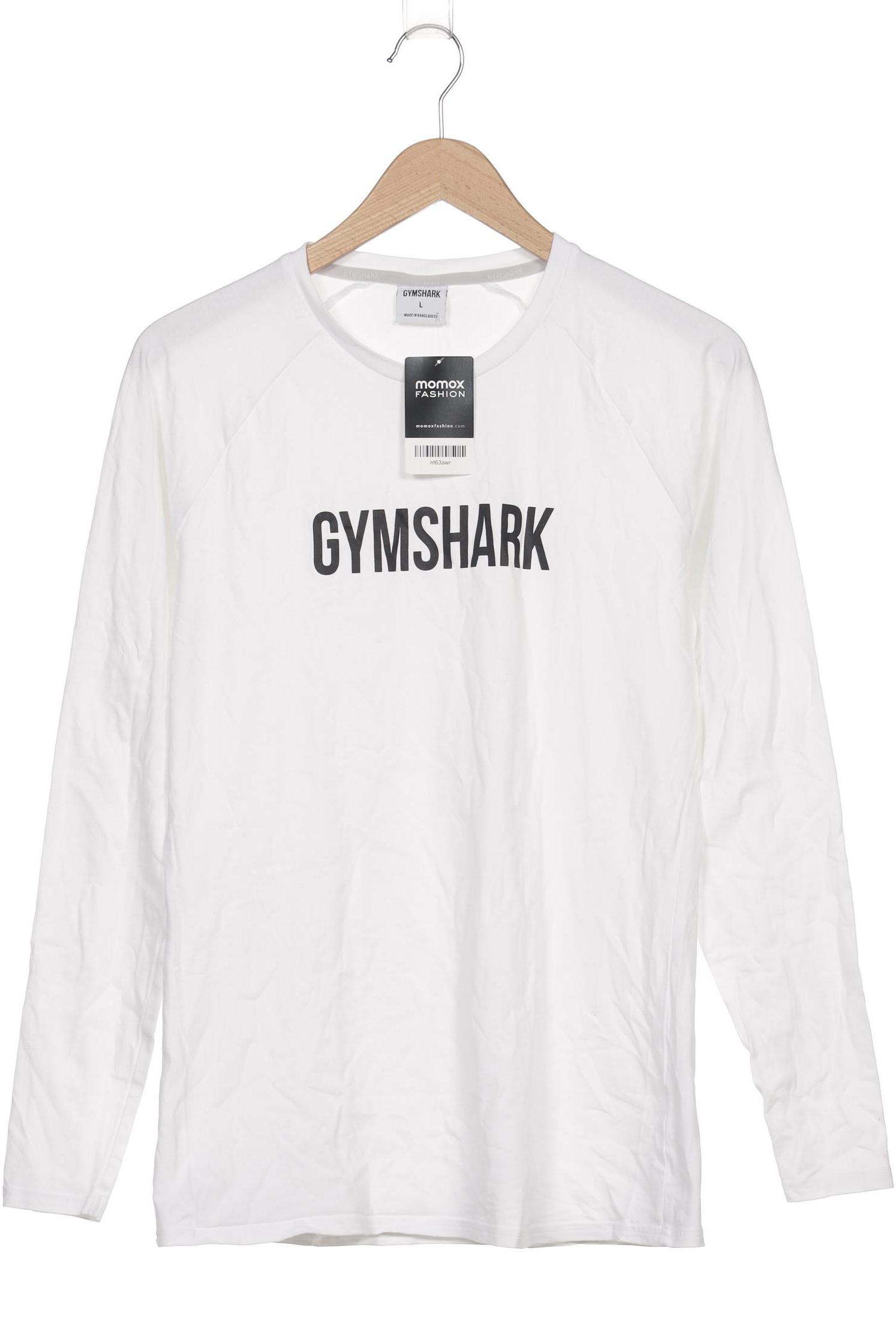 

Gymshark Herren Langarmshirt, weiß, Gr. 52