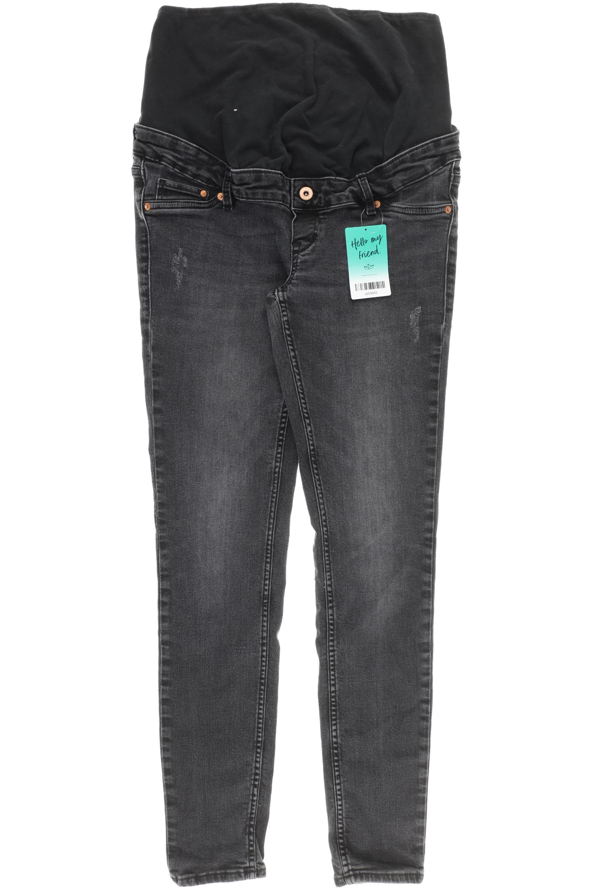 

H&M Mama Damen Jeans, schwarz, Gr. 42