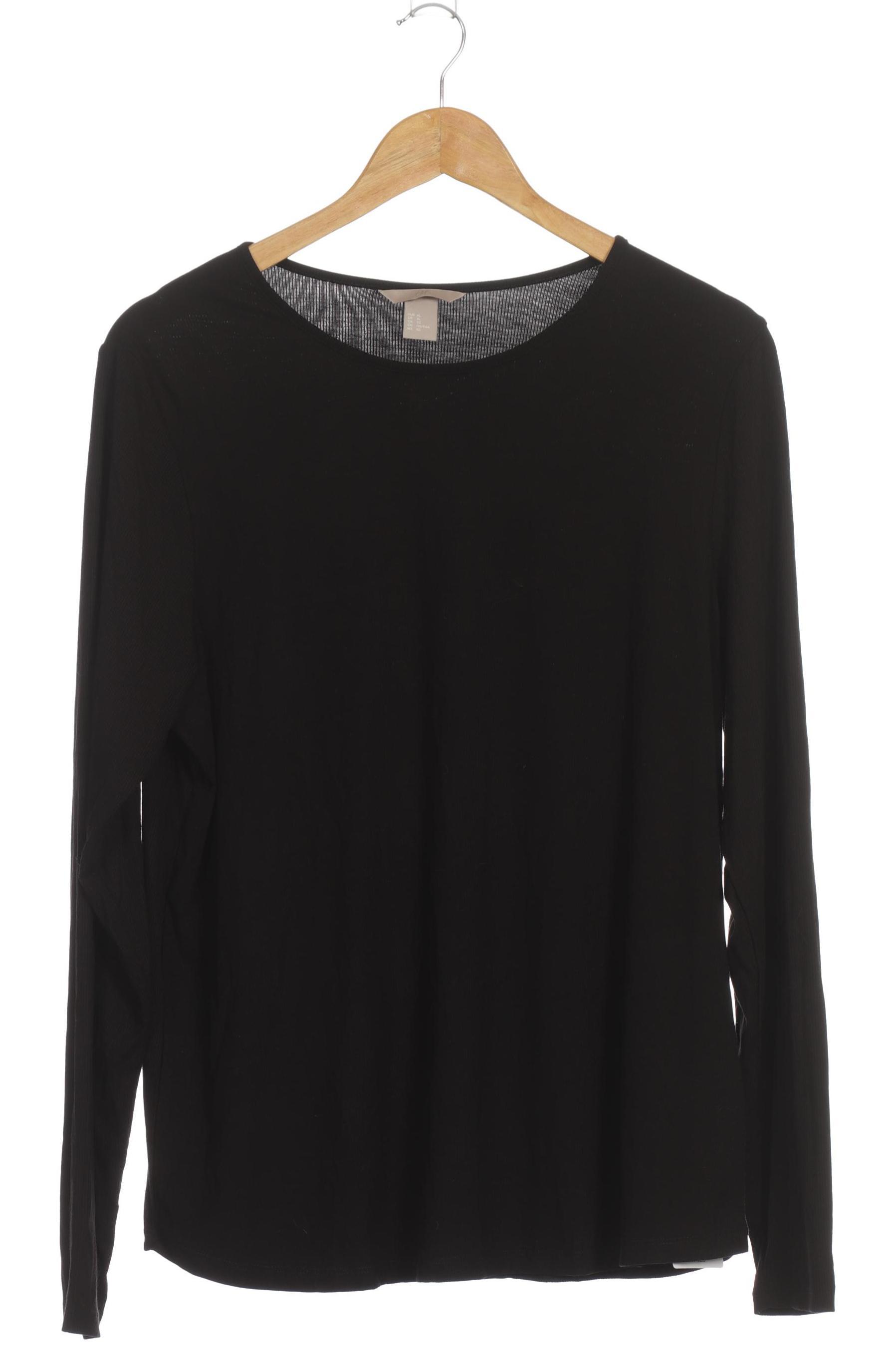 

H&M Damen Langarmshirt, schwarz, Gr.