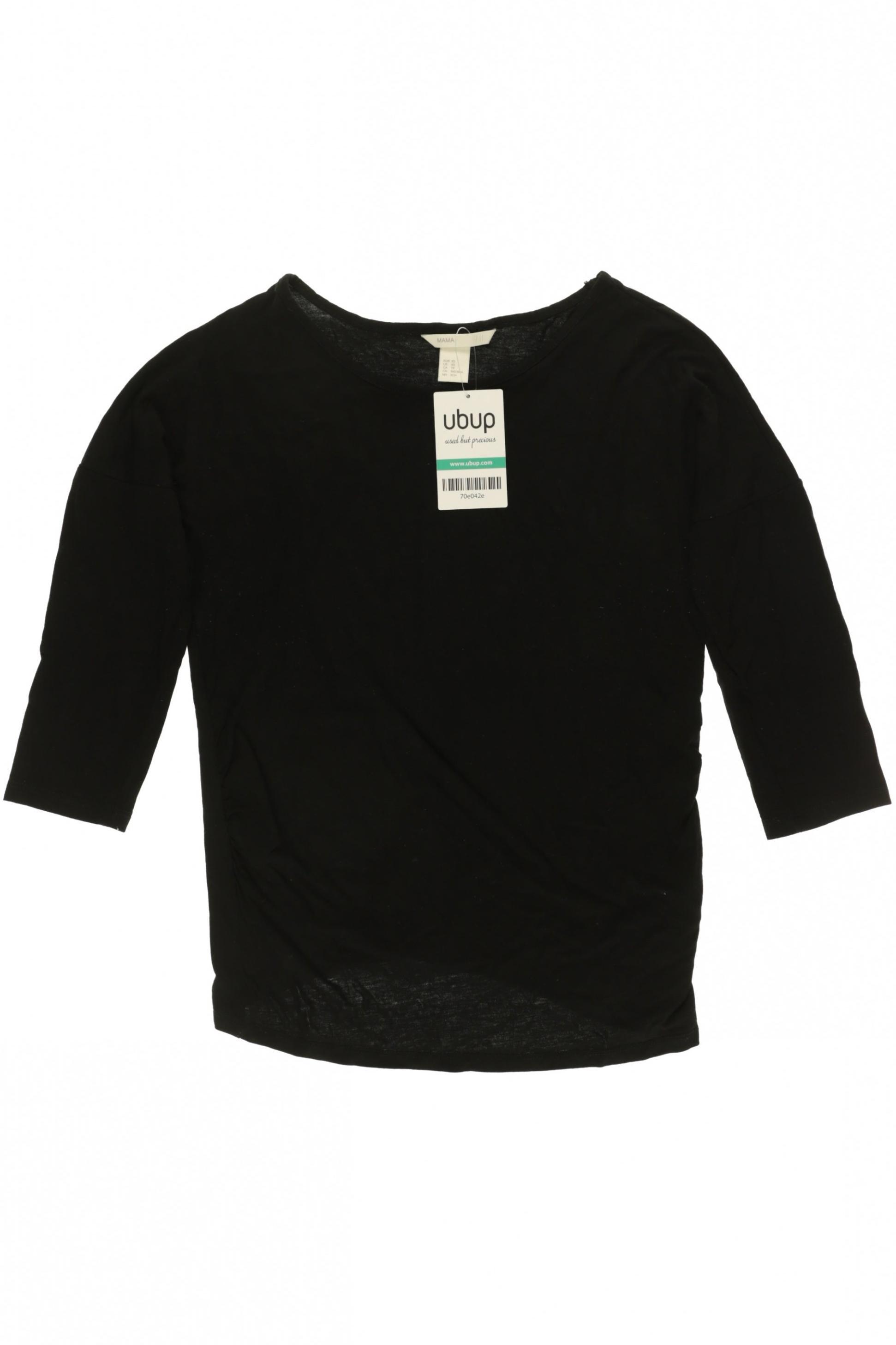 

H&M Mama Damen Langarmshirt, schwarz, Gr.