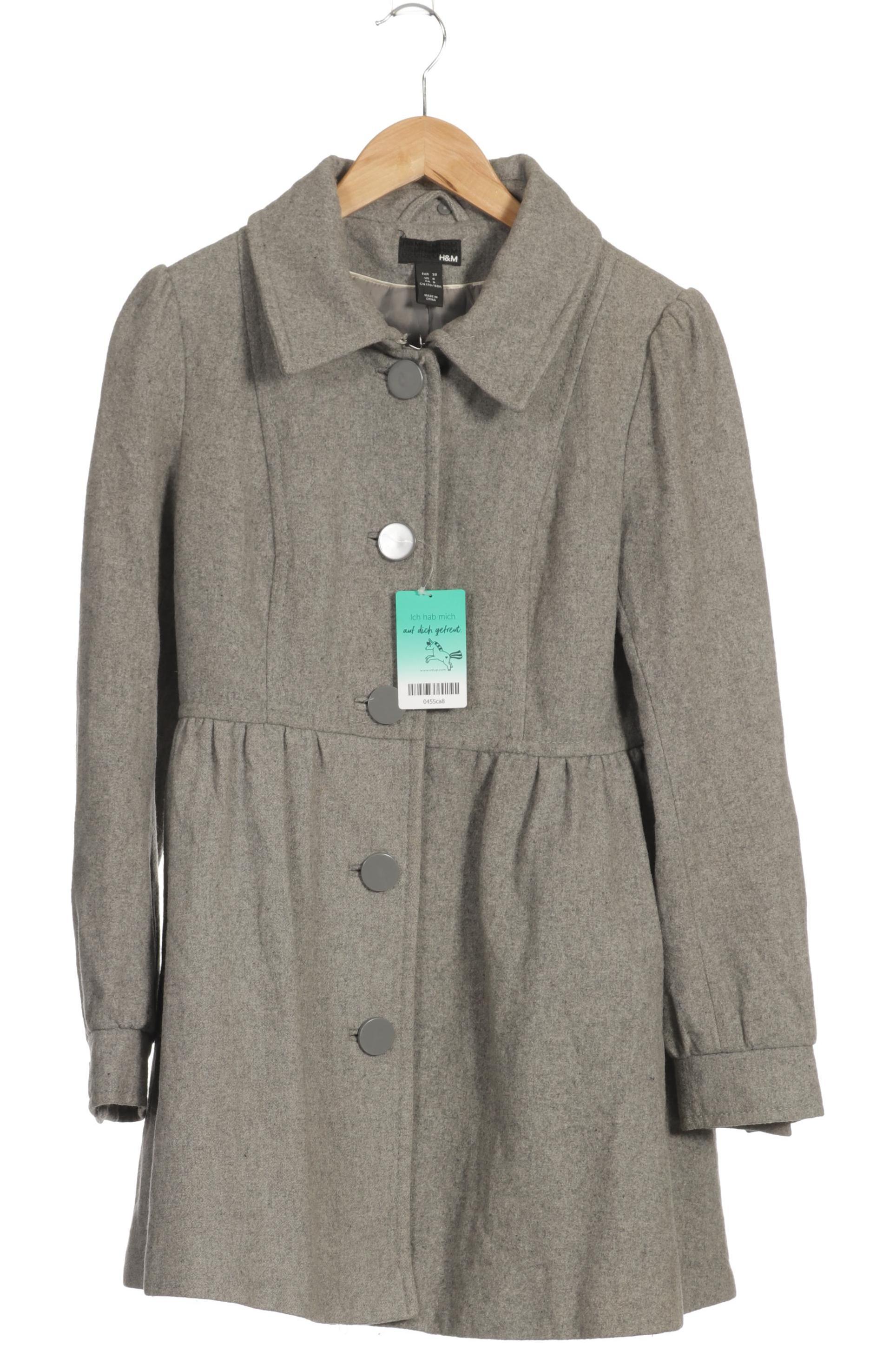 

H&M Damen Mantel, grau, Gr. 38