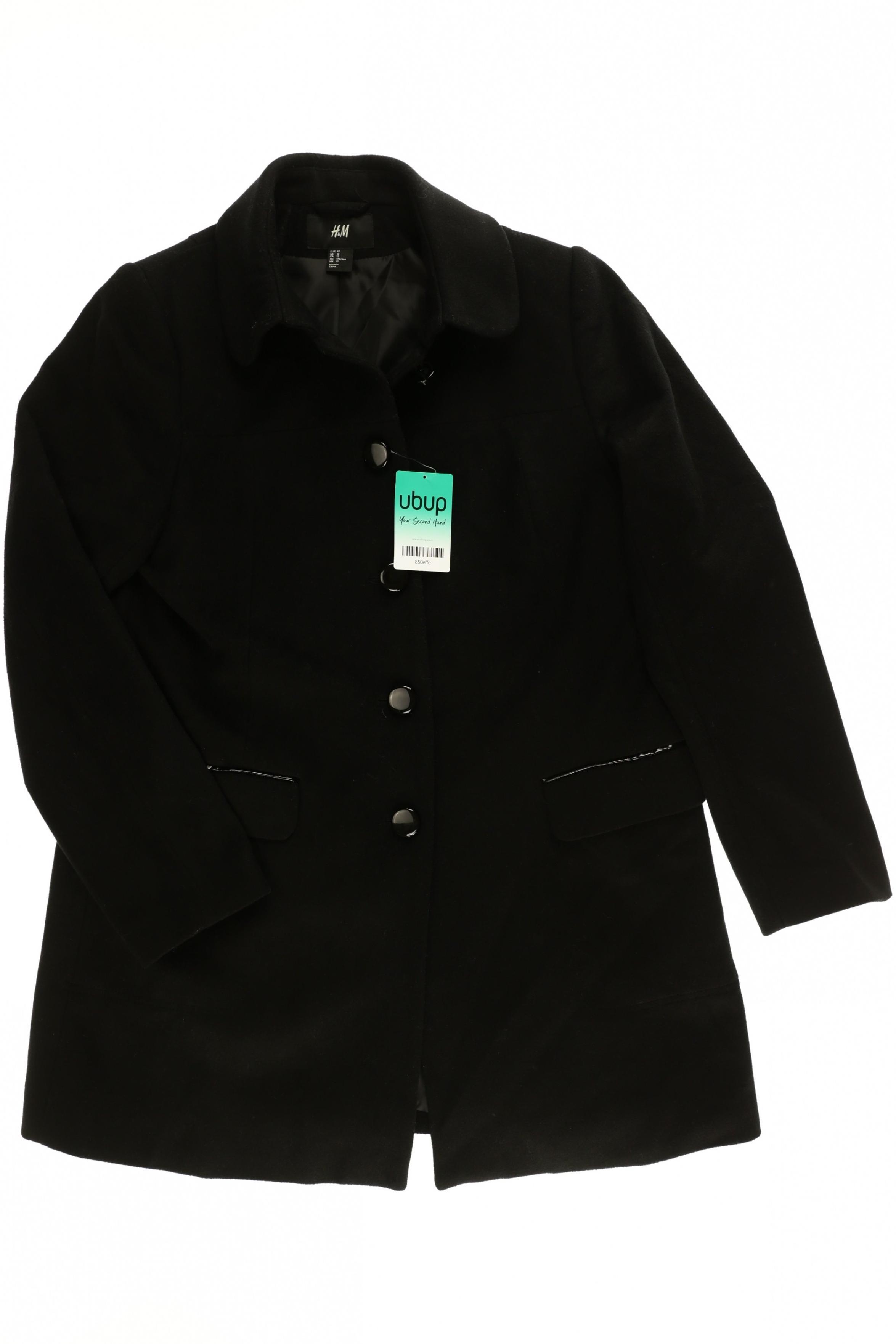 

H&M Damen Mantel, schwarz, Gr. 42
