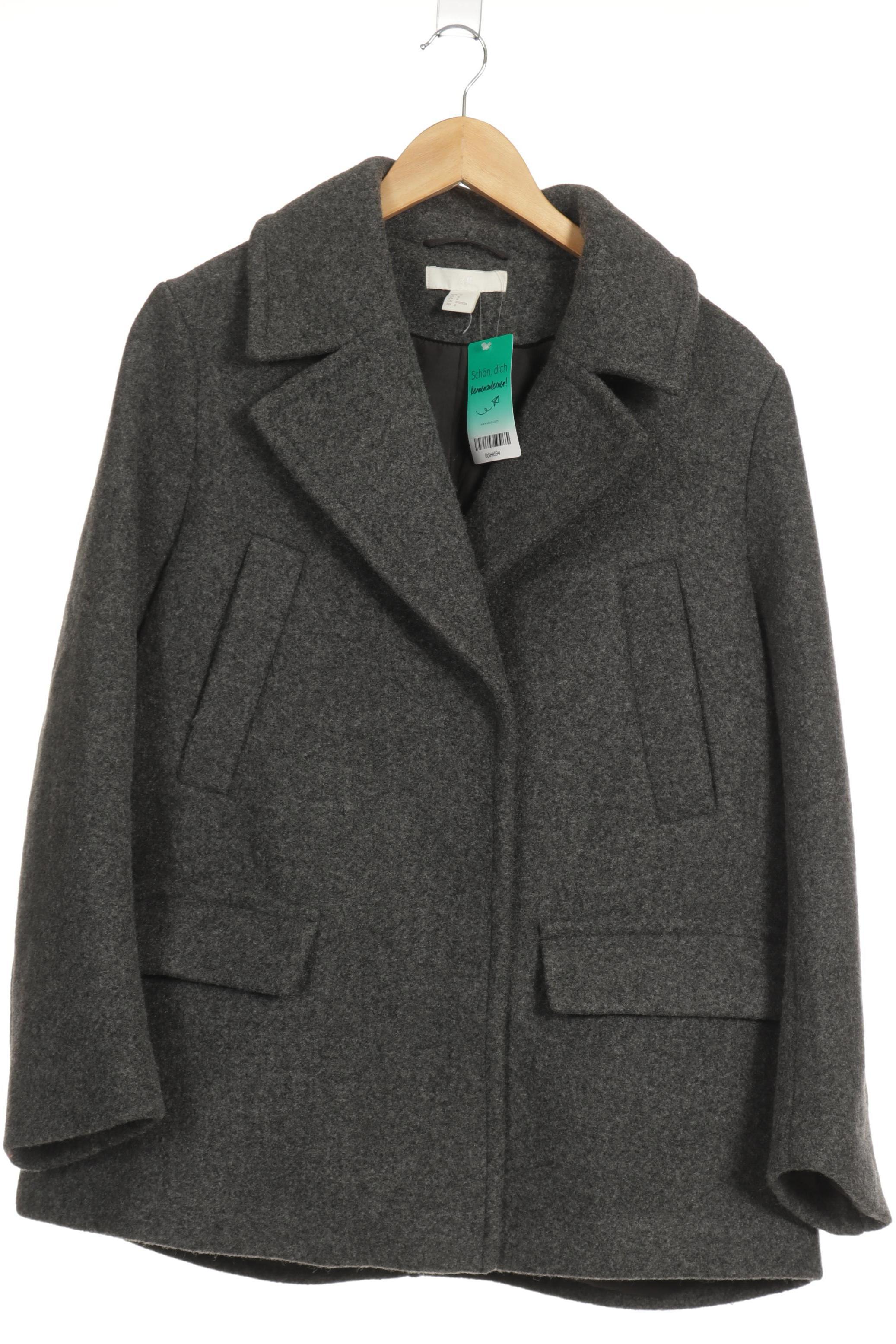 

H&M Damen Mantel, grau, Gr. 40