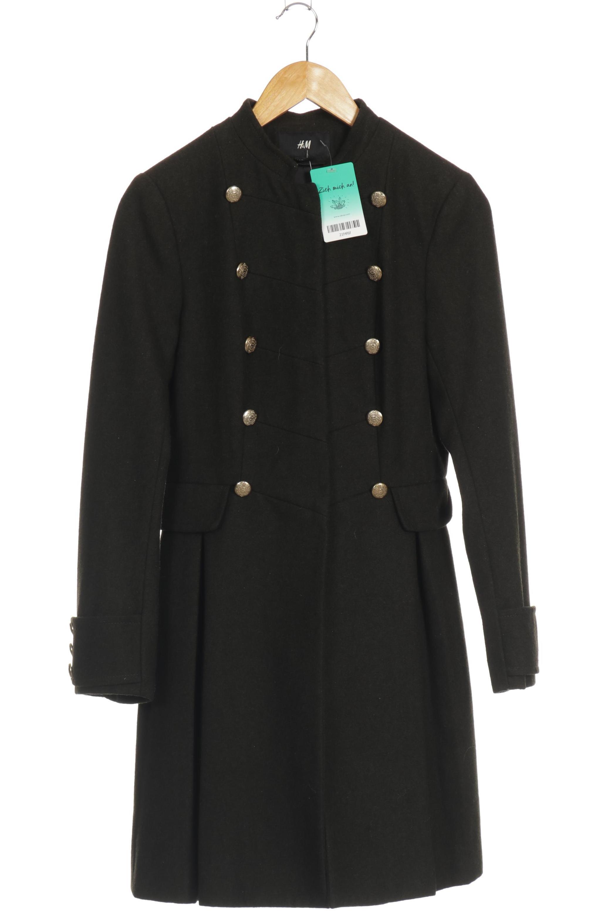 

H&M Damen Mantel, grün, Gr.