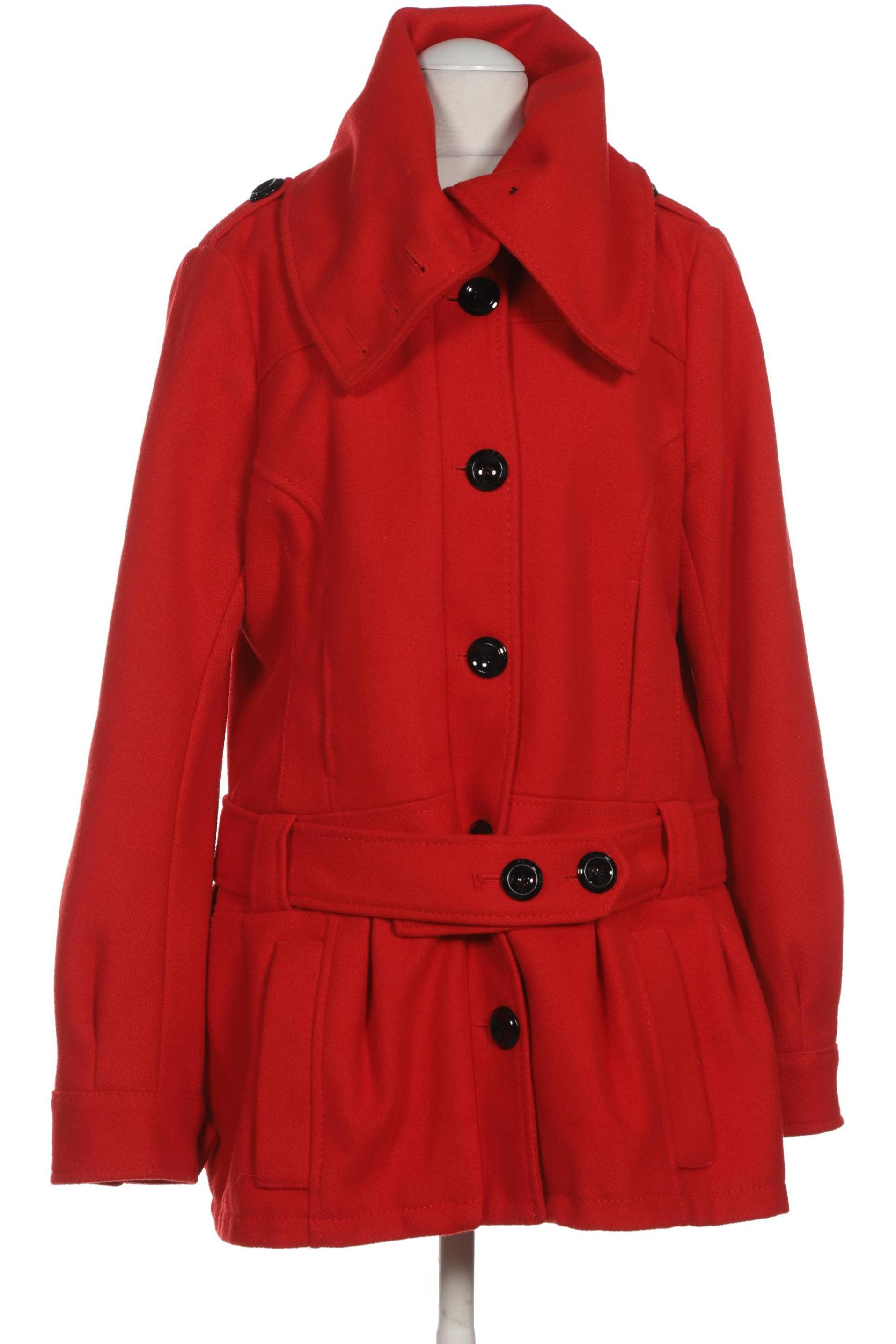 

H&M Damen Mantel, rot, Gr. 42