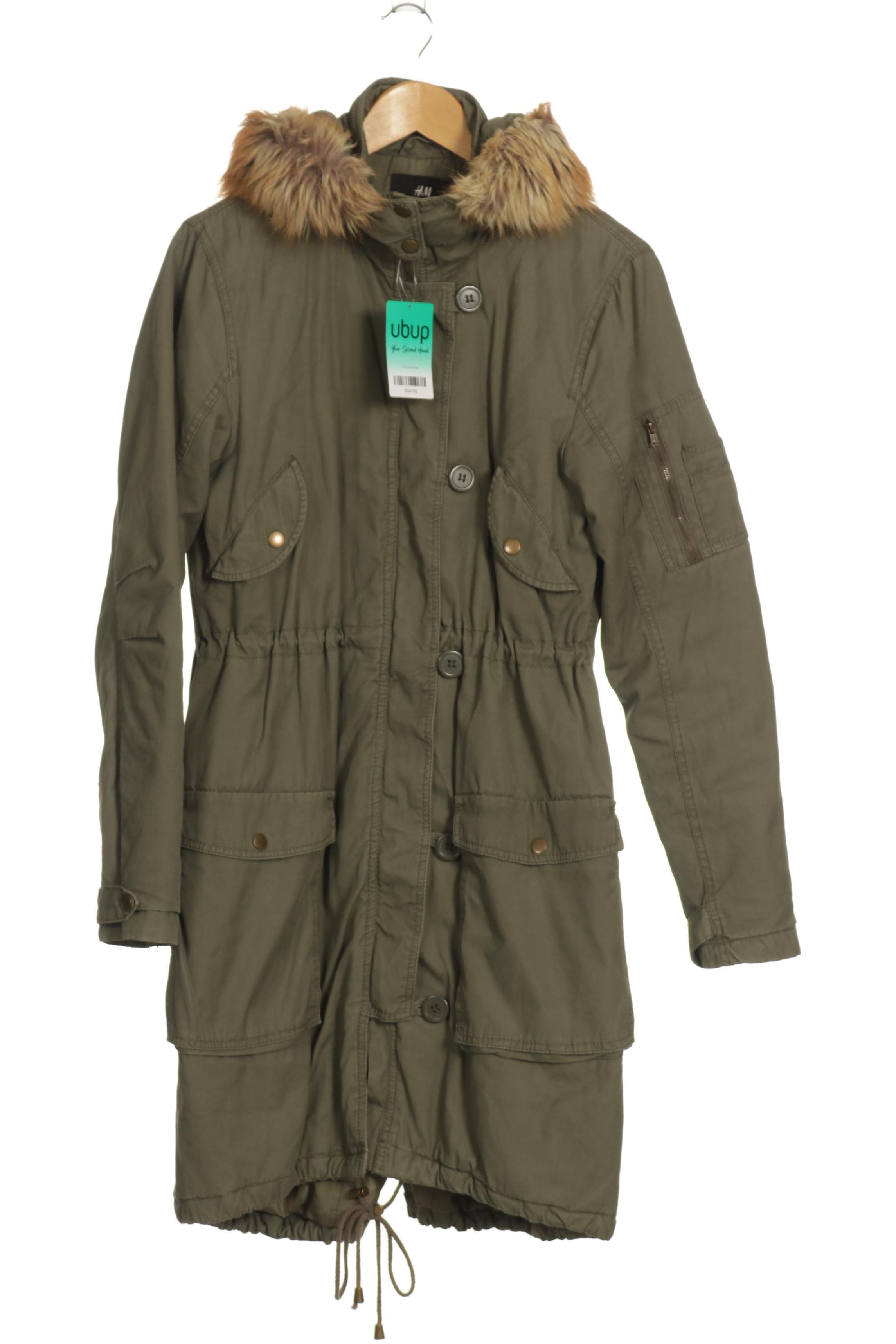 

H&M Damen Mantel, grün, Gr.