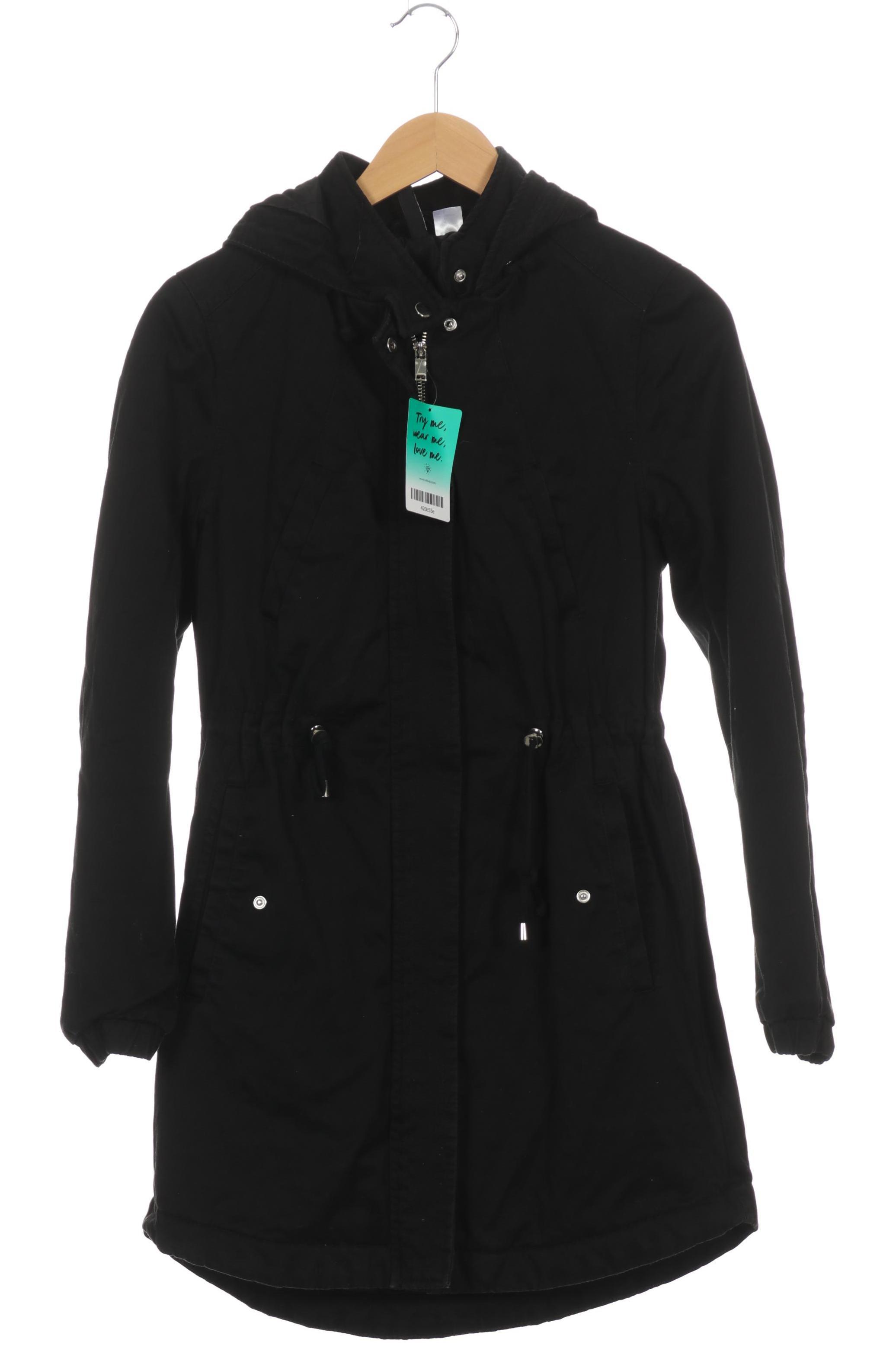 

H&M Damen Mantel, schwarz, Gr. 36