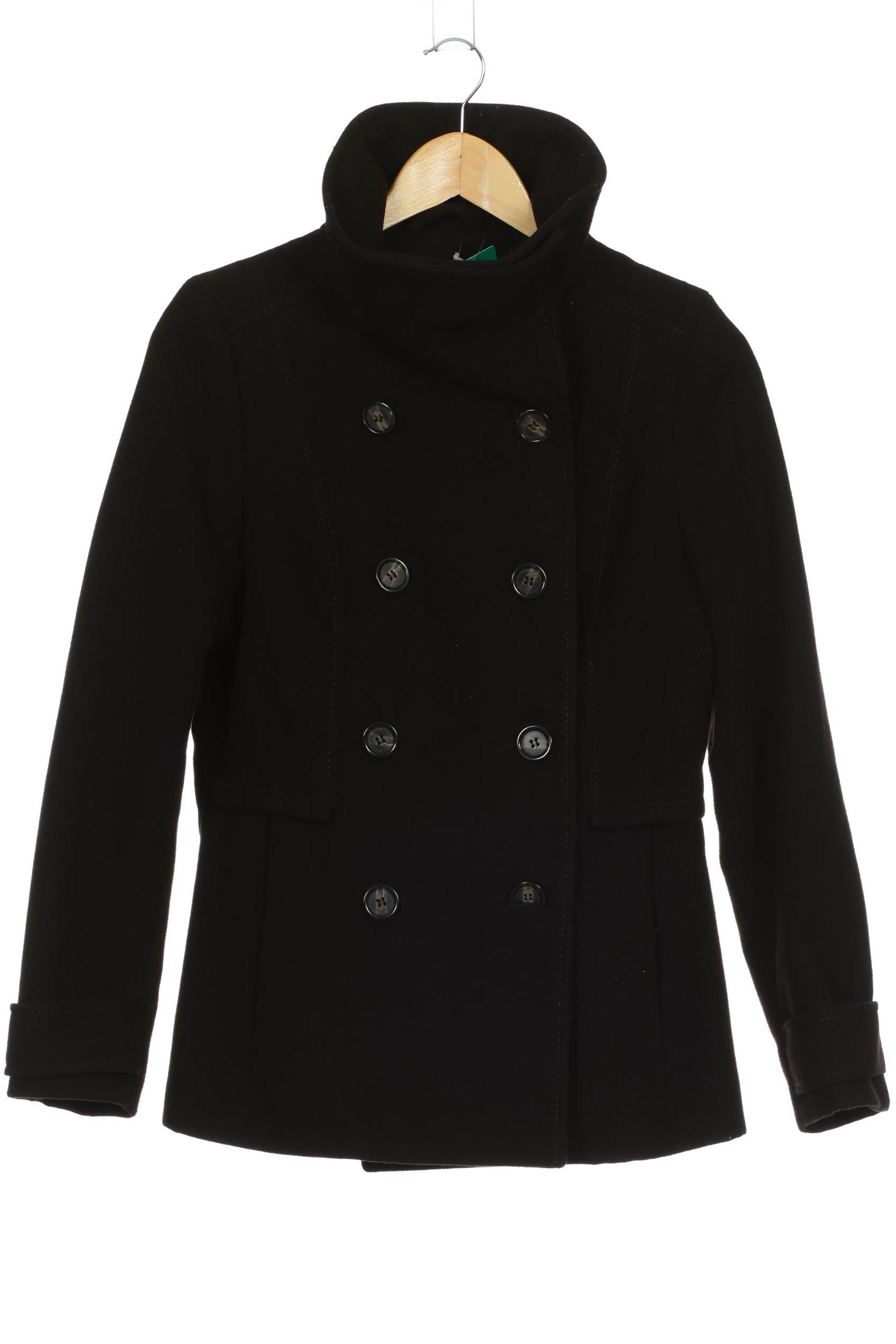 

H&M Damen Mantel, schwarz, Gr. 38