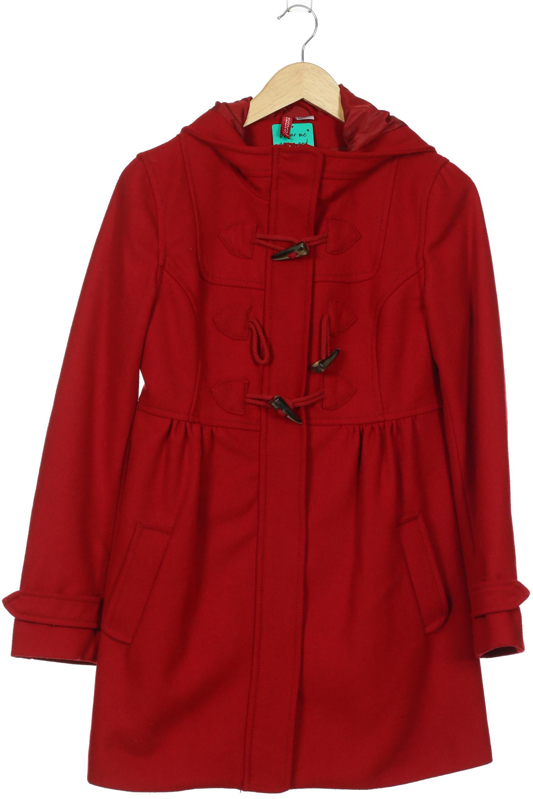 

H&M Damen Mantel, rot, Gr. 40