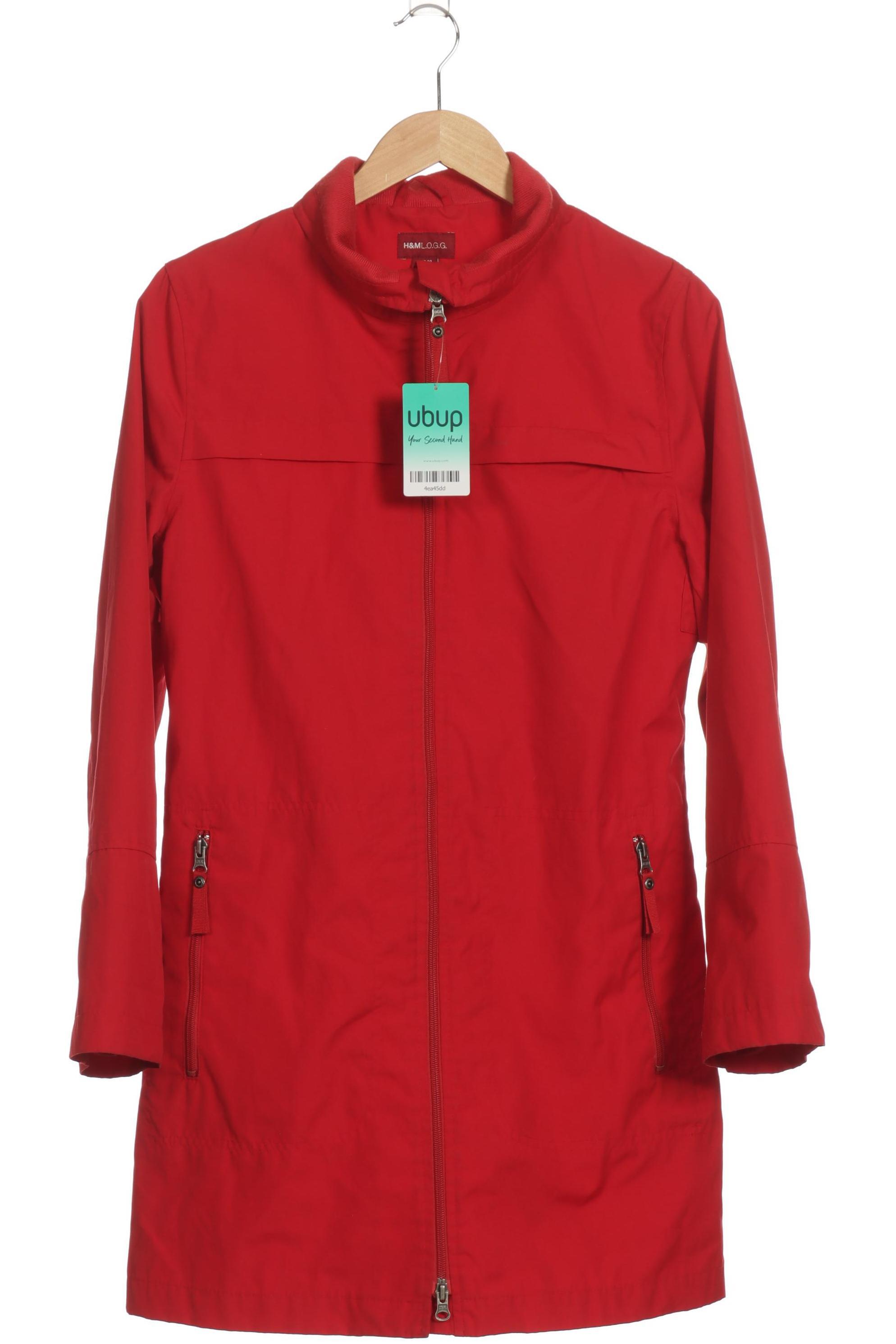 

H&M Damen Mantel, rot, Gr. 40