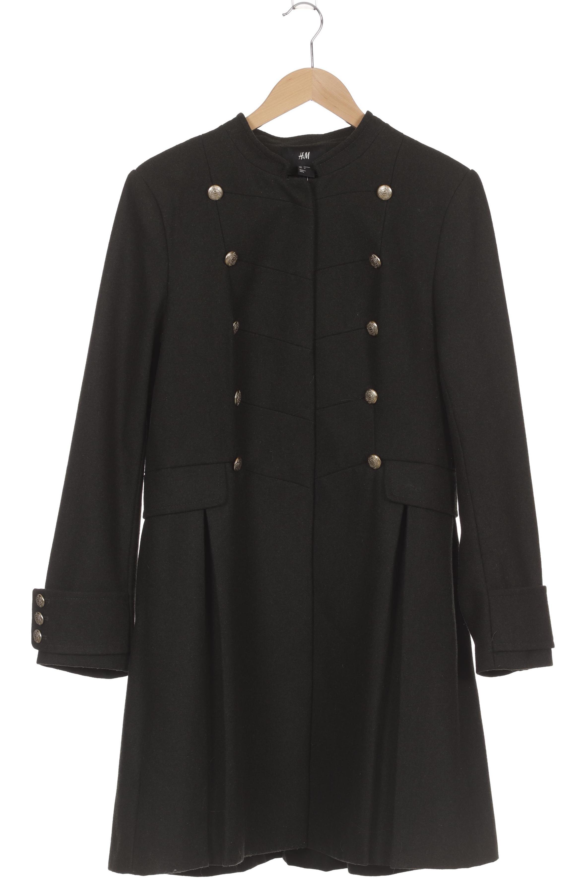

H&M Damen Mantel, grün, Gr. 42