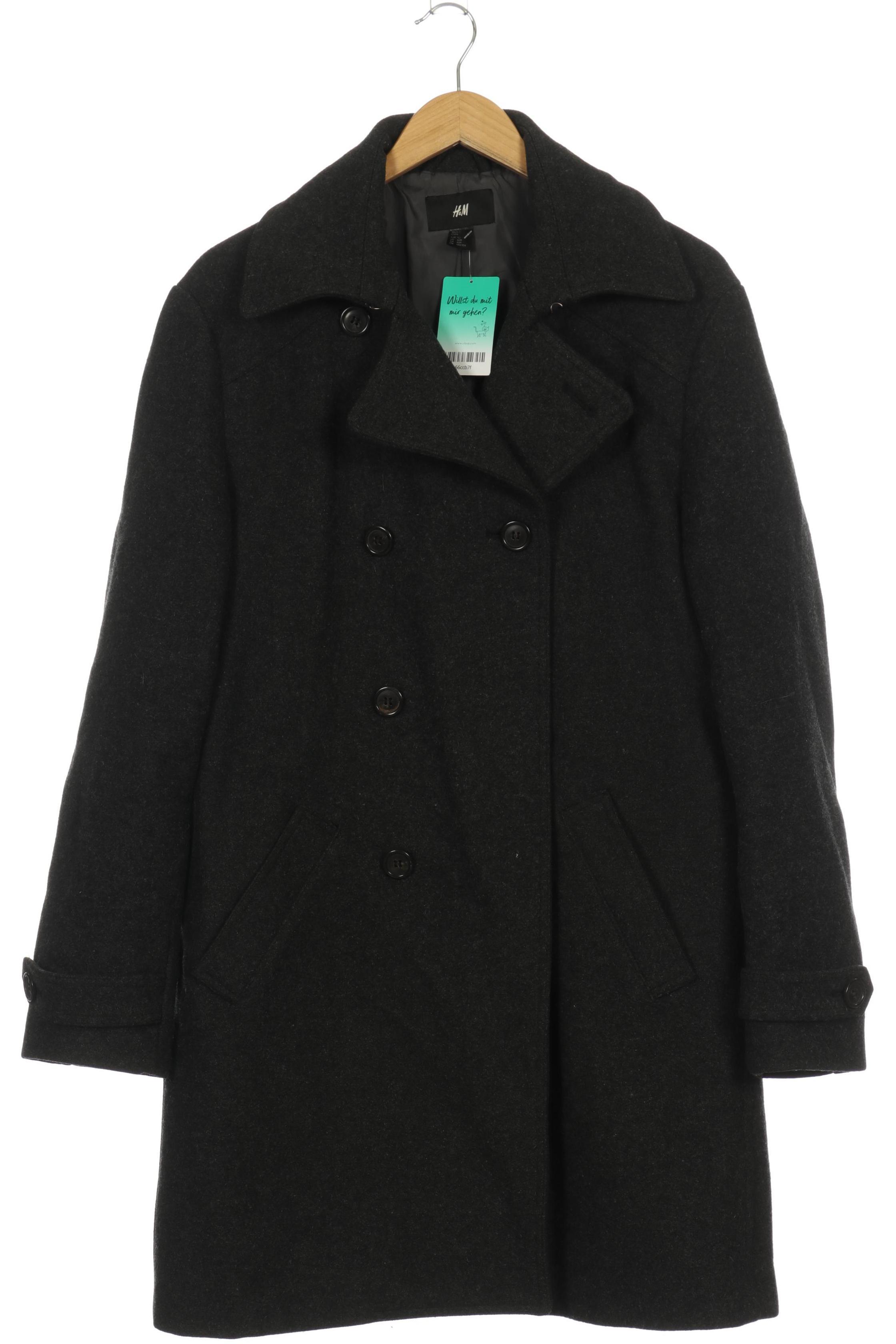 

H&M Damen Mantel, grau, Gr. 52