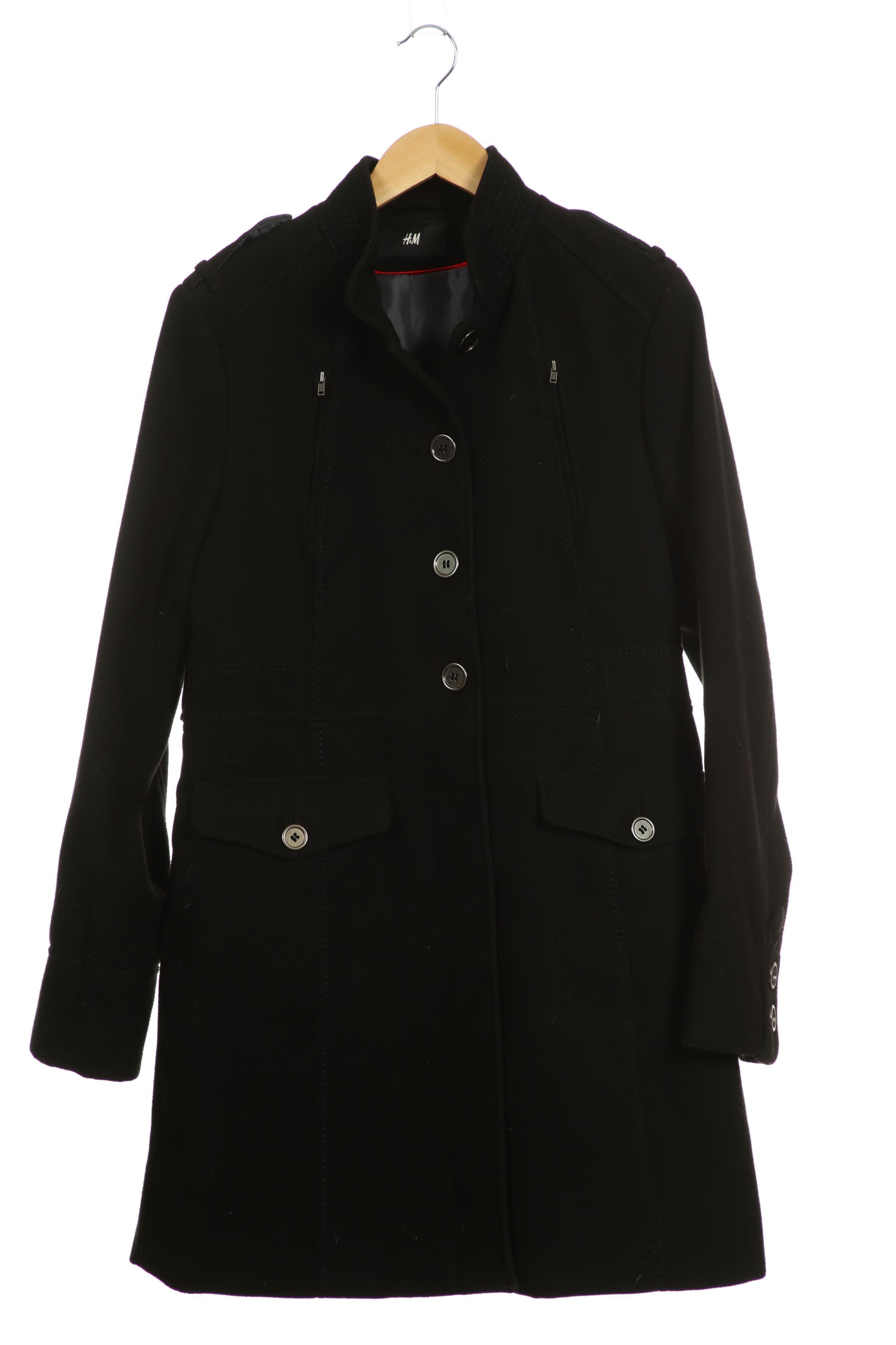

H&M Damen Mantel, schwarz, Gr.