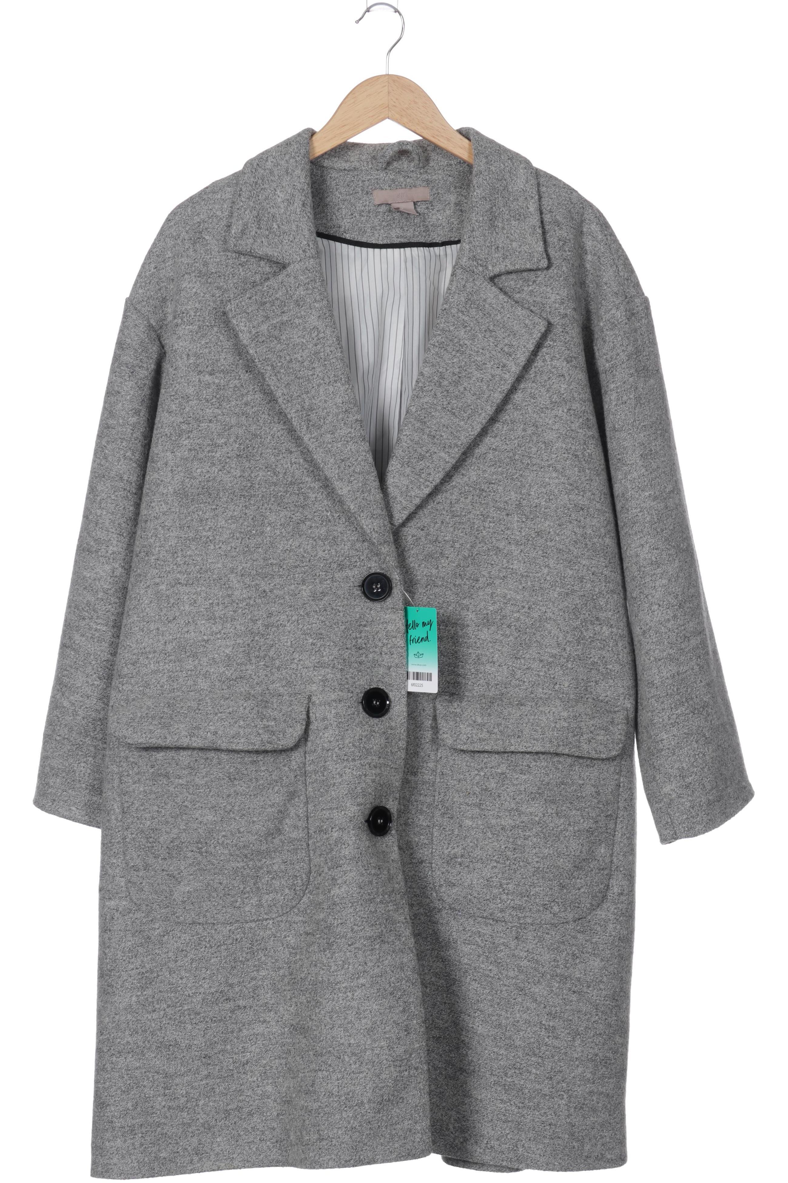 

H&M Damen Mantel, grau, Gr. 50