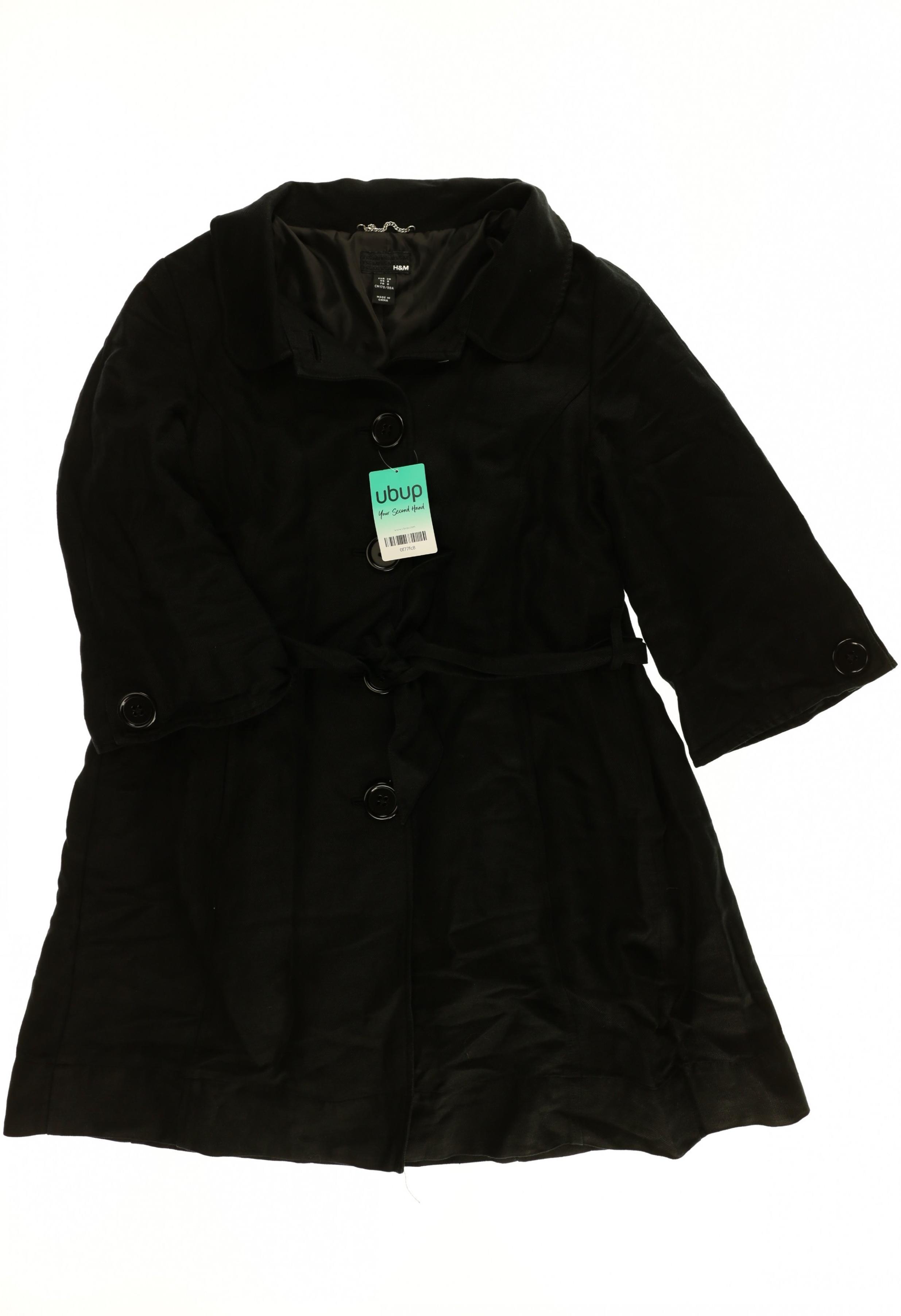 

H&M Damen Mantel, schwarz, Gr. 38