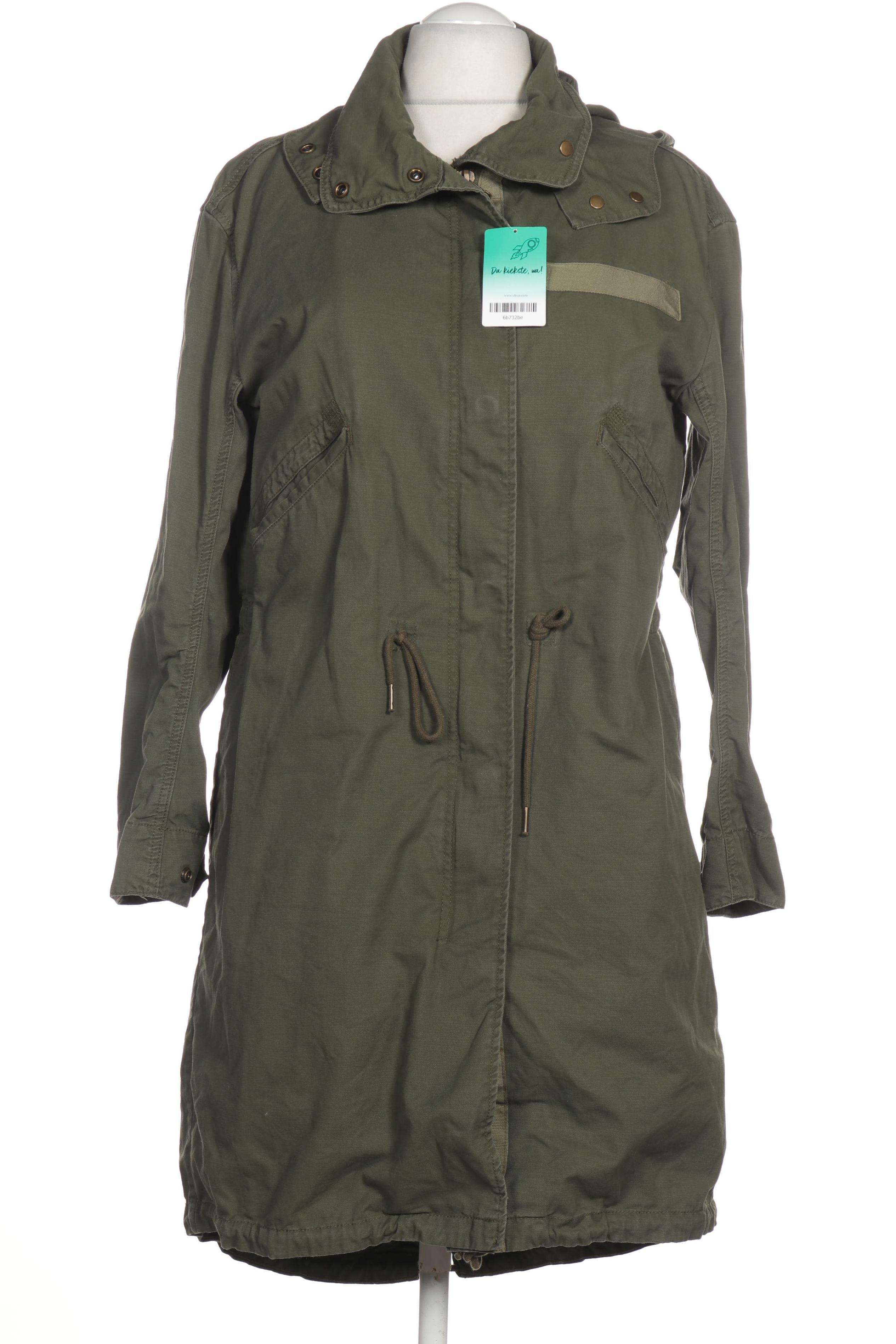 

H&M Damen Mantel, grün, Gr. 38