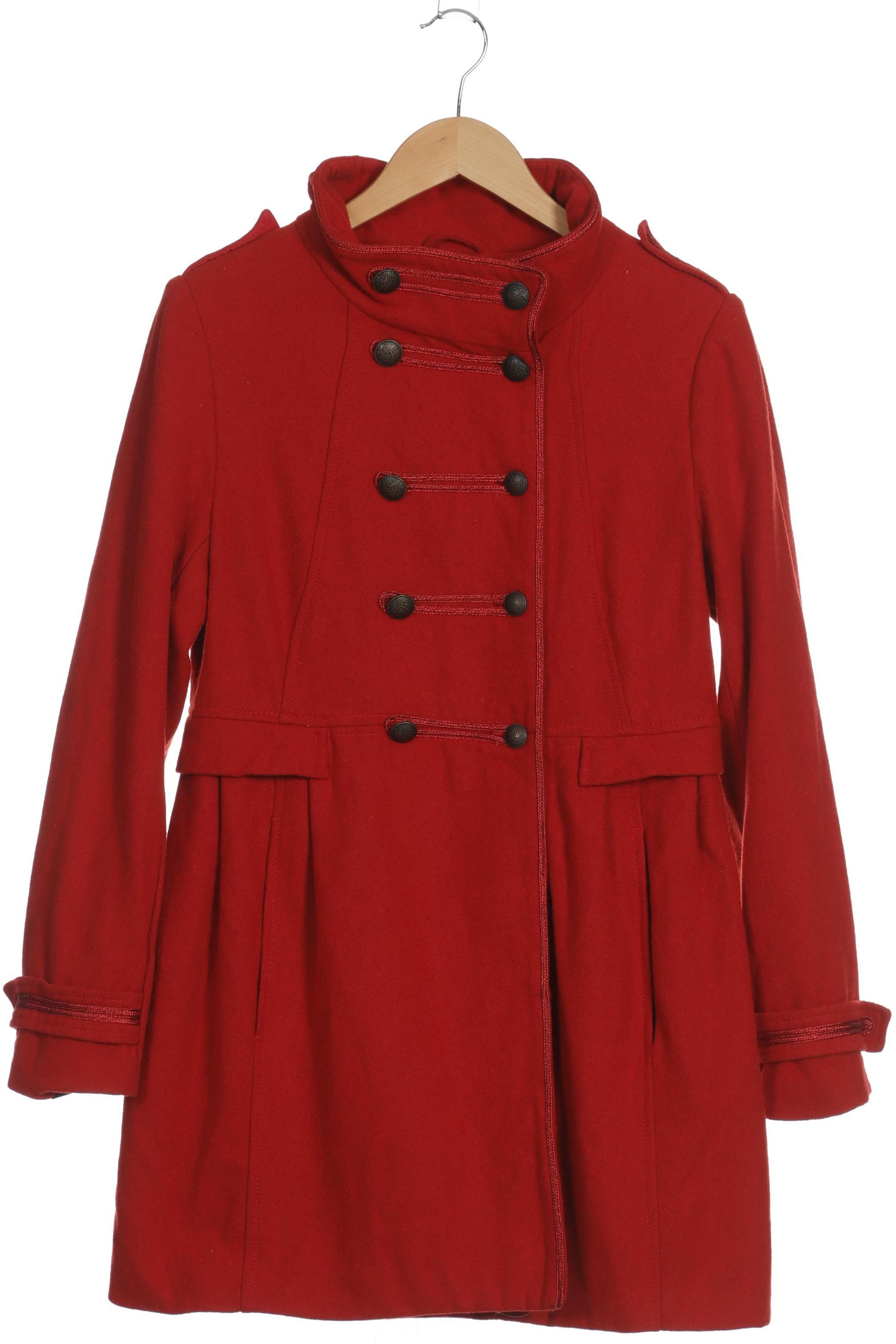 

H&M Damen Mantel, rot, Gr. 42