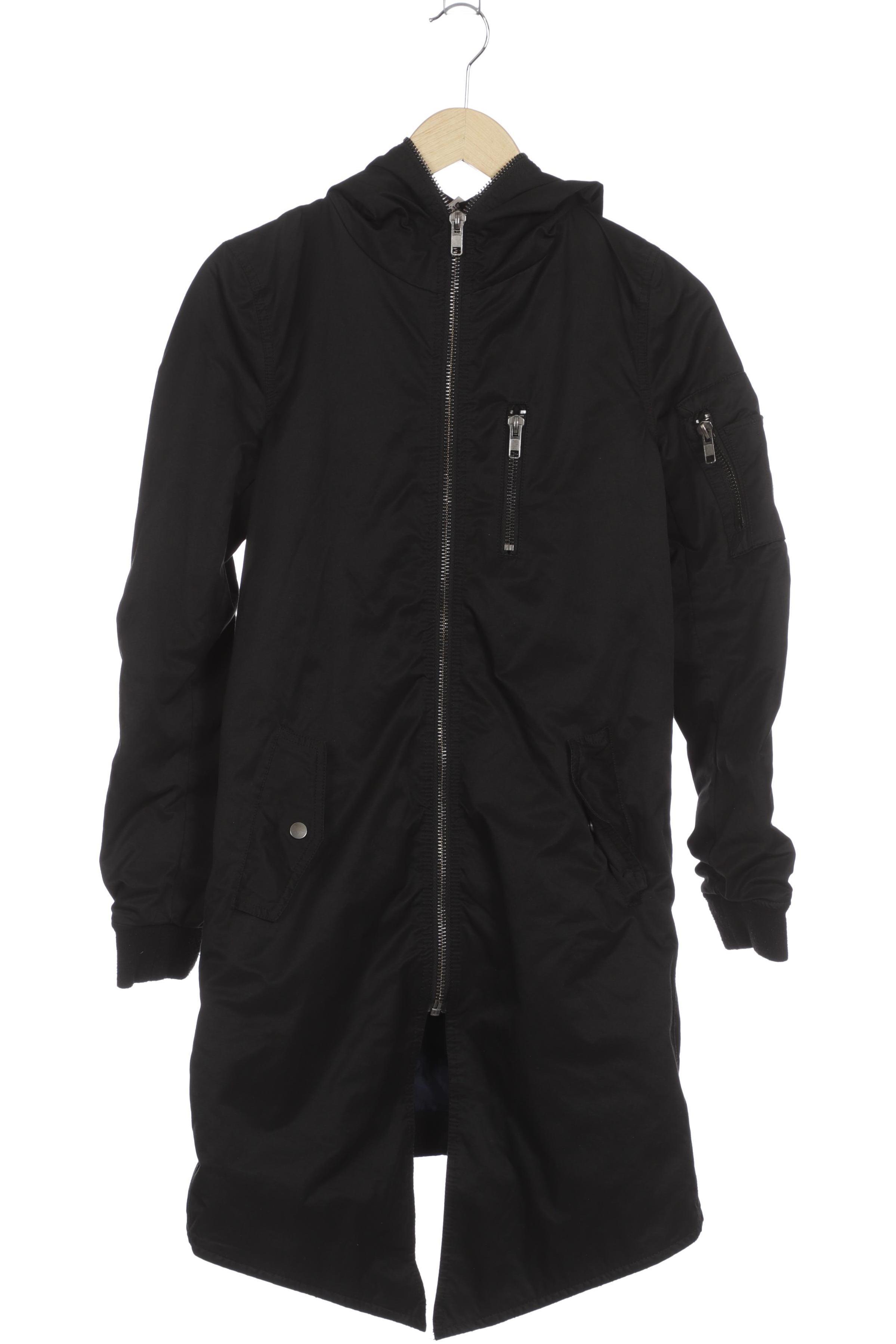 

H&M Damen Mantel, schwarz, Gr. 34