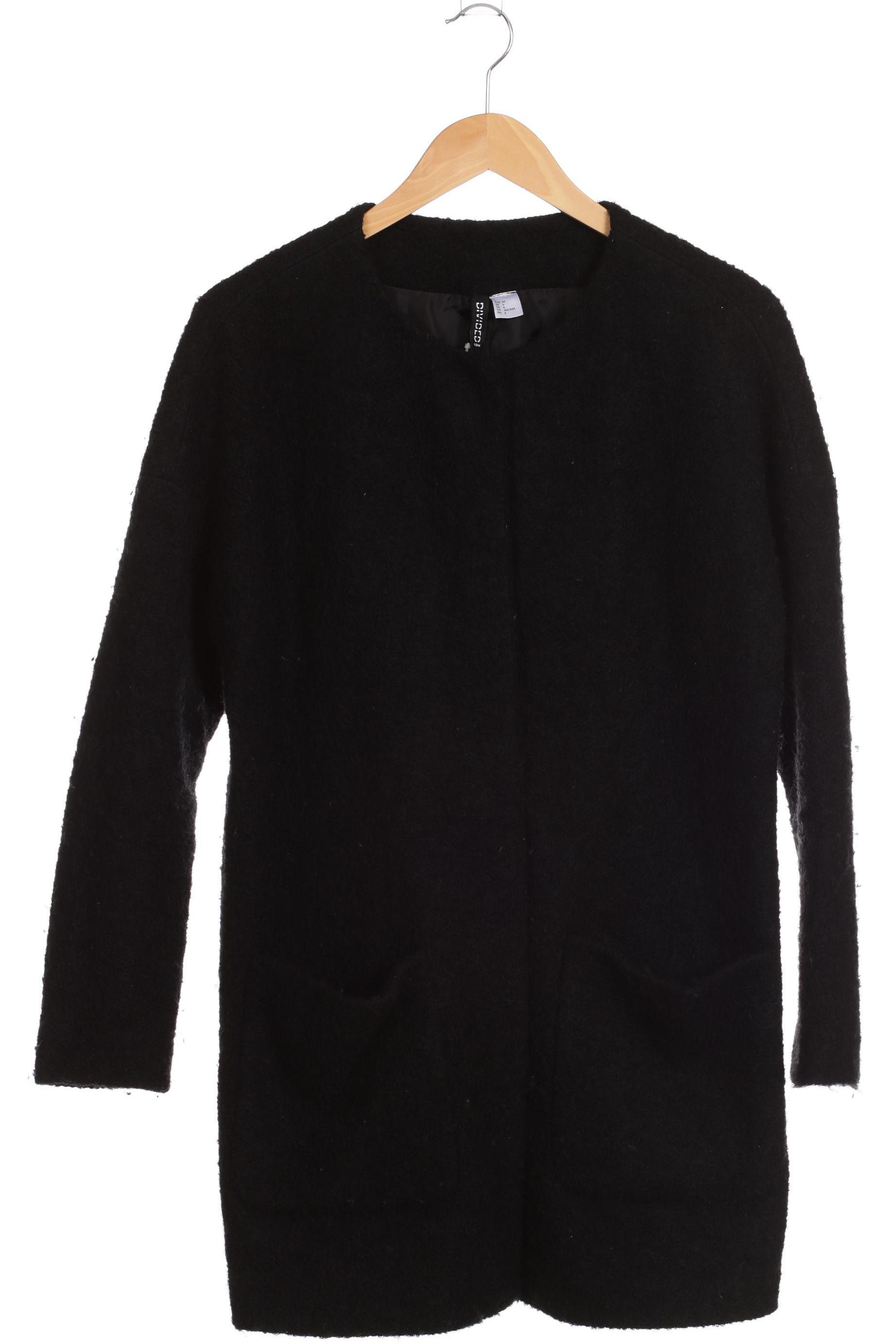 

H&M Damen Mantel, schwarz, Gr. 36