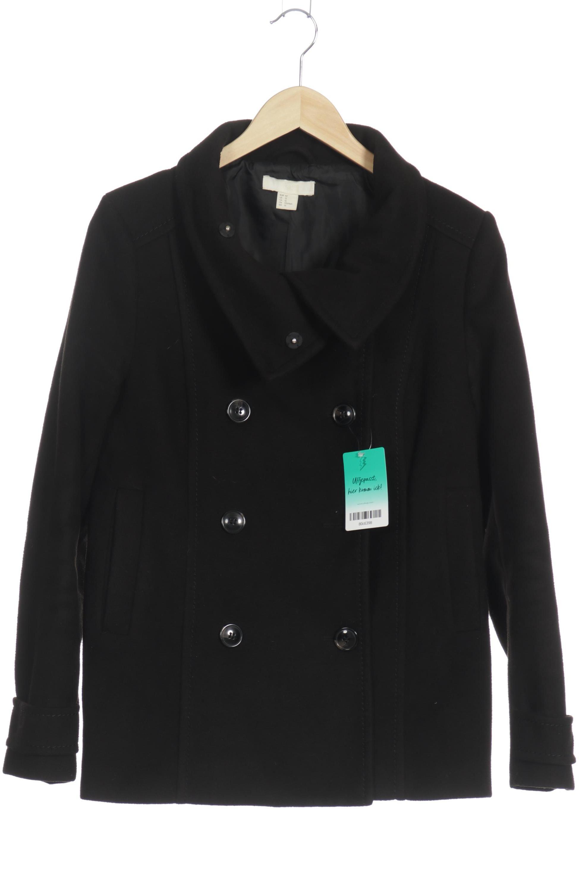 

H&M Damen Mantel, schwarz, Gr. 42
