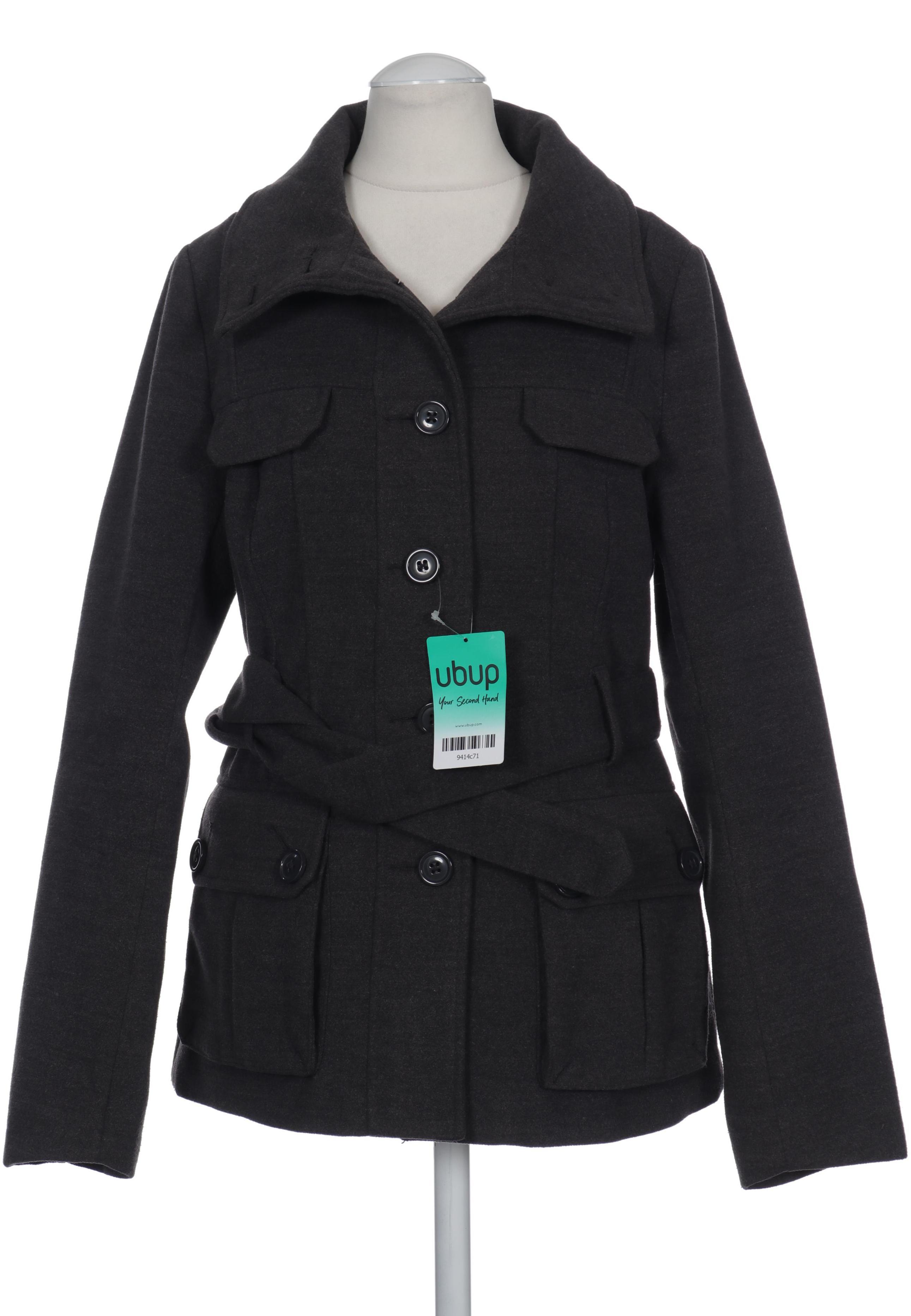 

H&M Damen Mantel, grau, Gr. 34