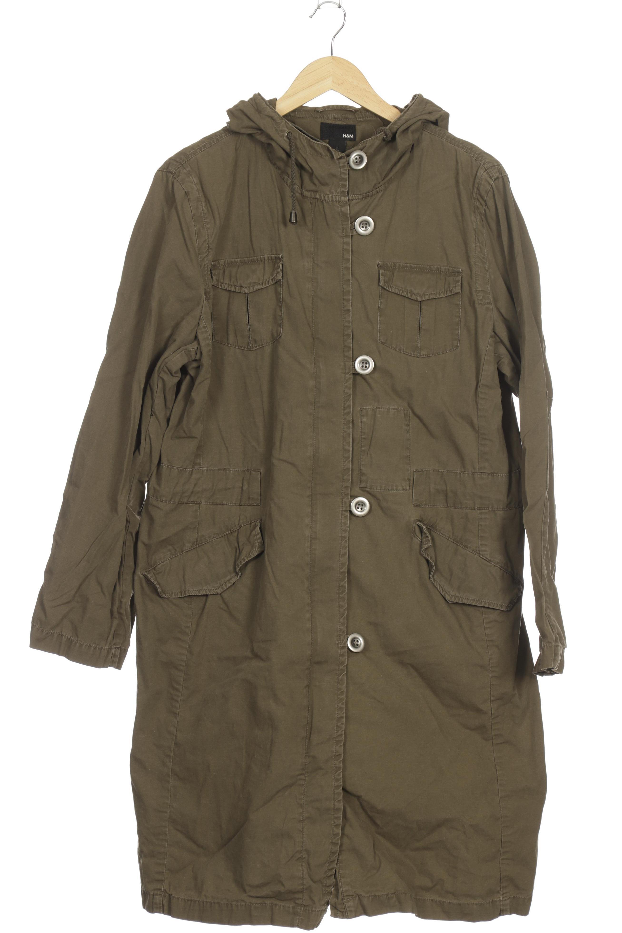 

H&M Damen Mantel, grün, Gr.