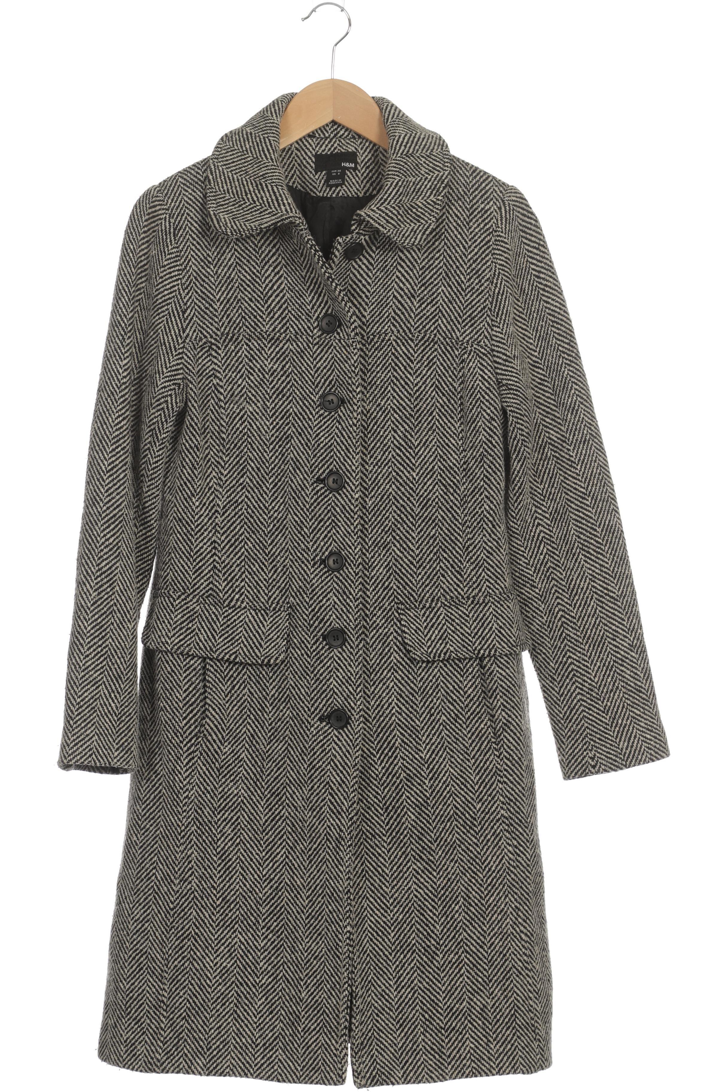 

H&M Damen Mantel, schwarz, Gr. 38