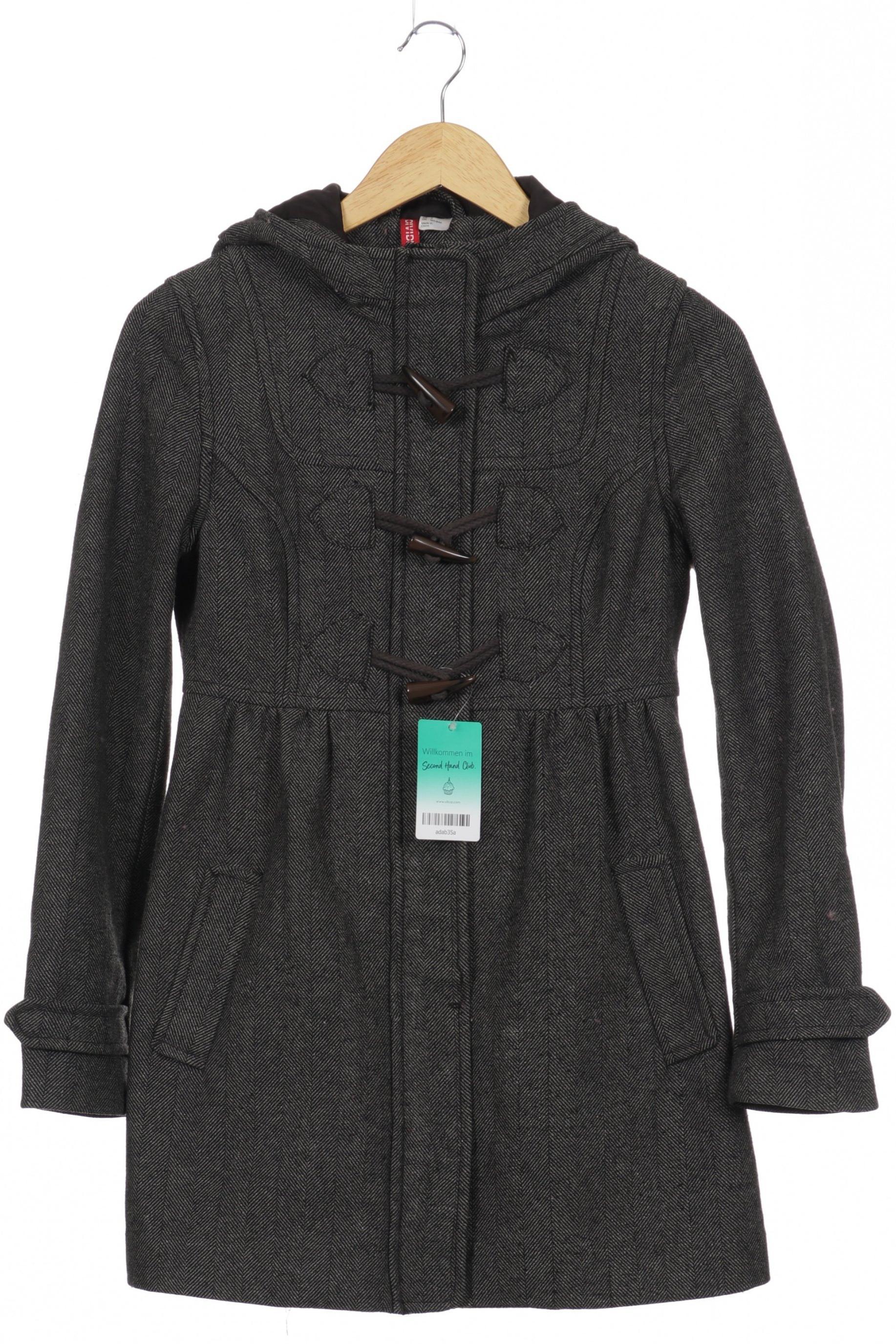 

H&M Damen Mantel, grau, Gr. 36