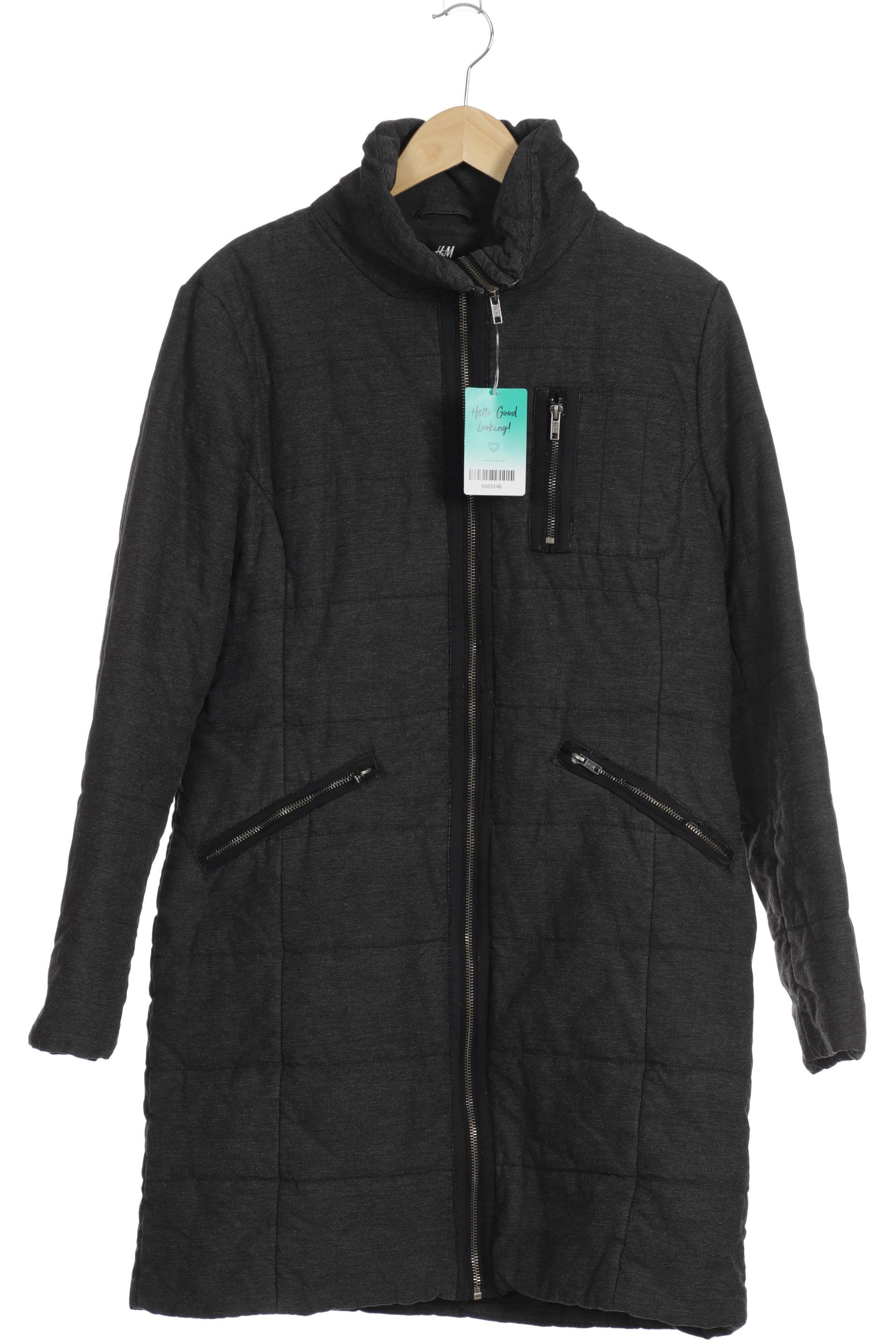 

H&M Damen Mantel, grau, Gr. 42