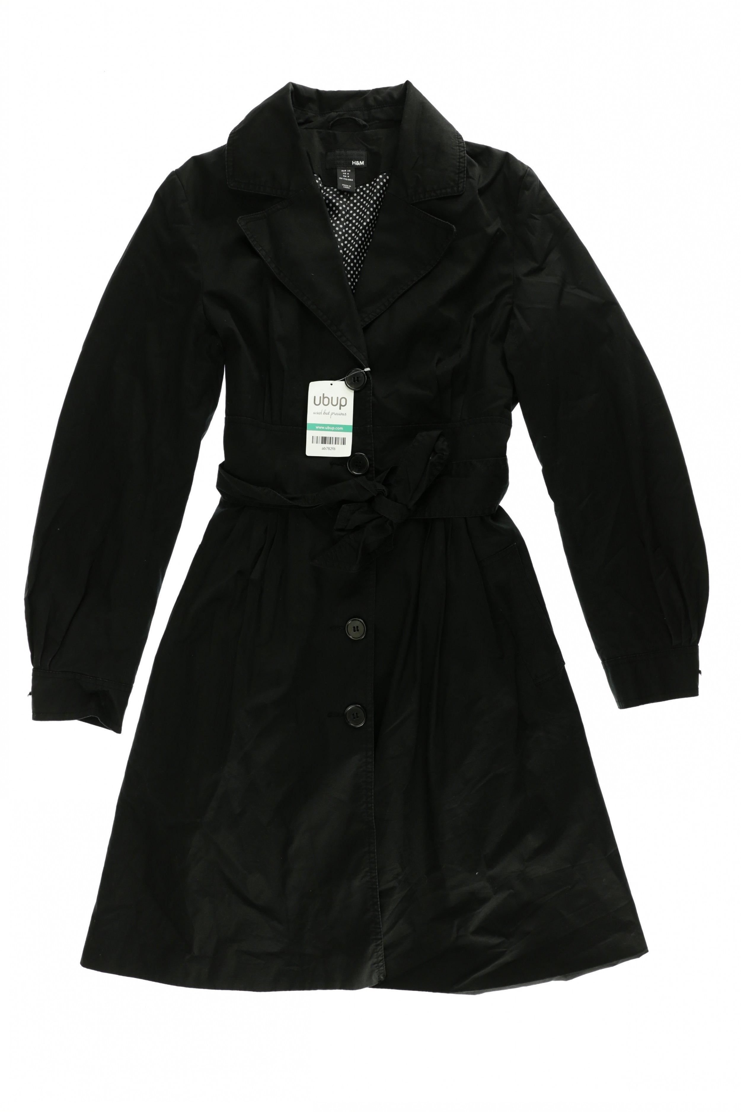 

H&M Damen Mantel, schwarz, Gr. 38