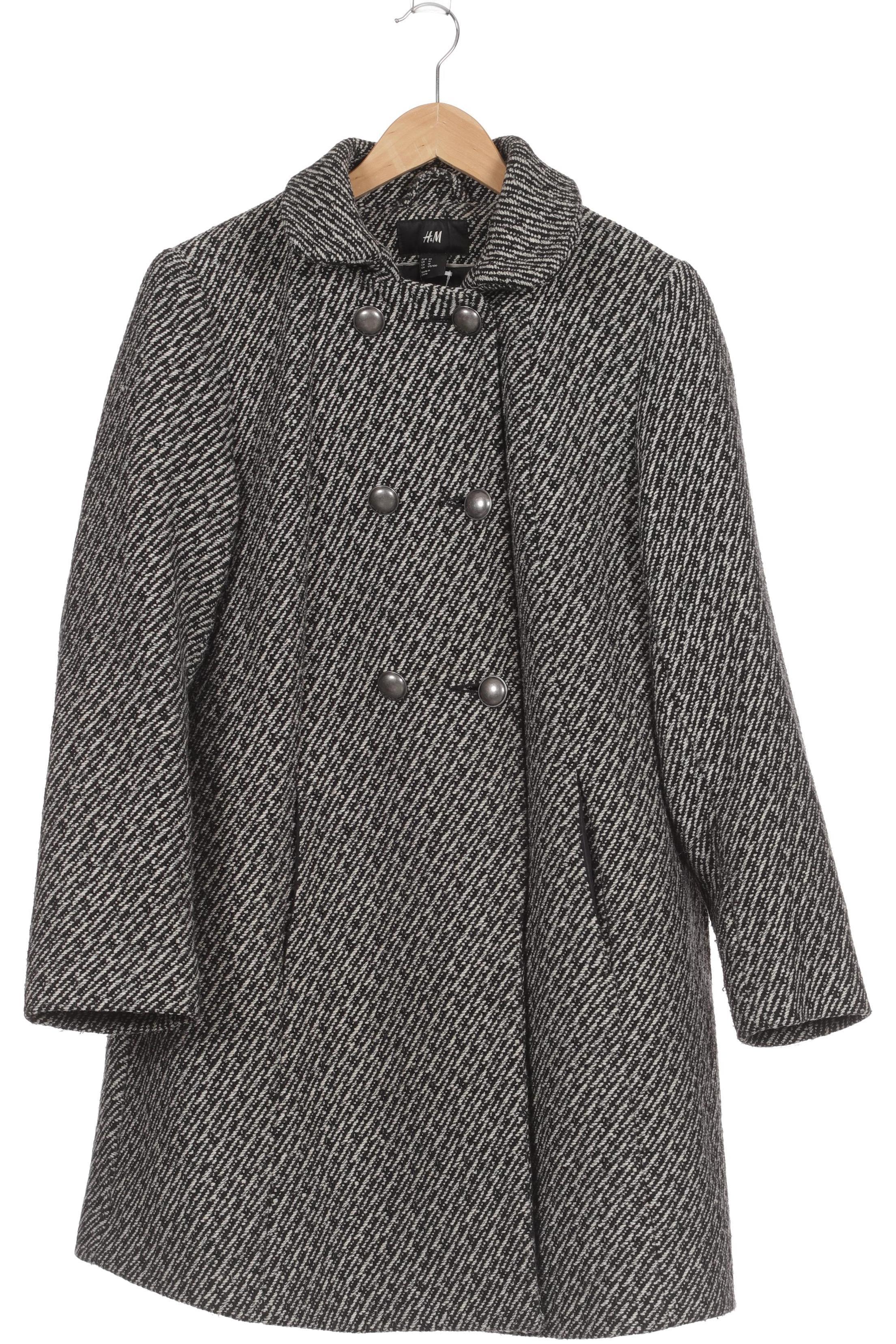 

H&M Damen Mantel, grau, Gr. 44