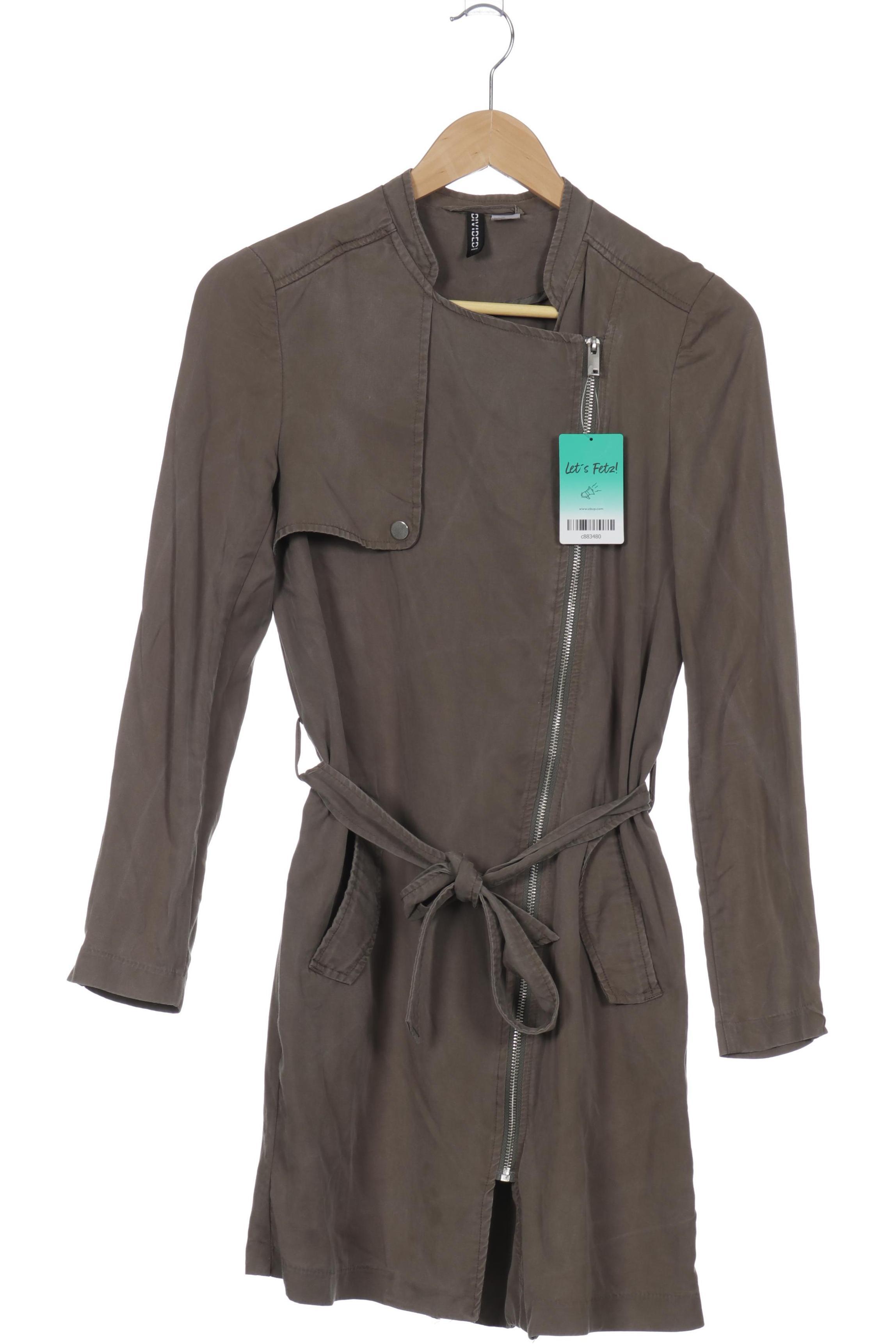

H&M Damen Mantel, grün, Gr. 38