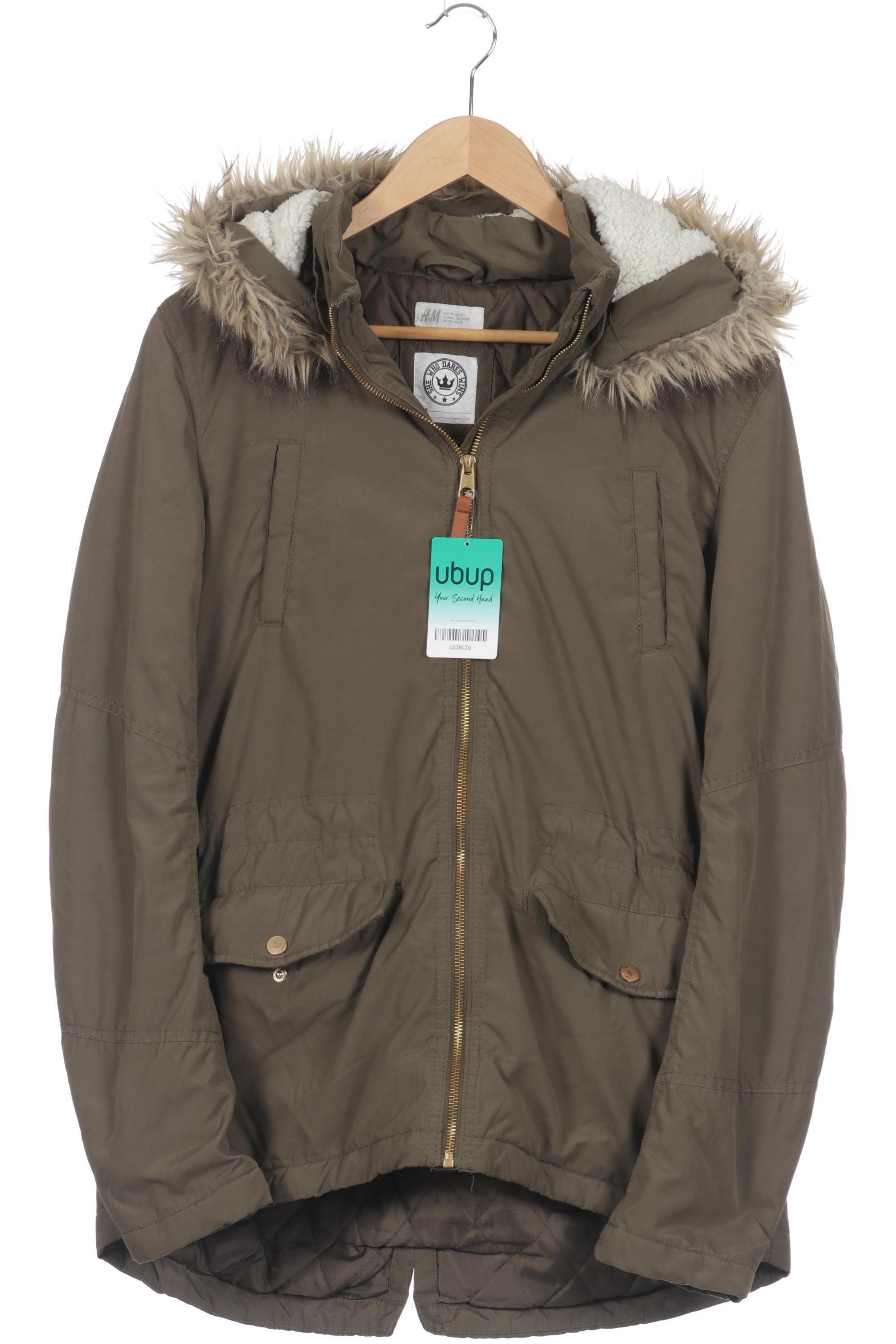 

H&M Damen Mantel, grün, Gr.