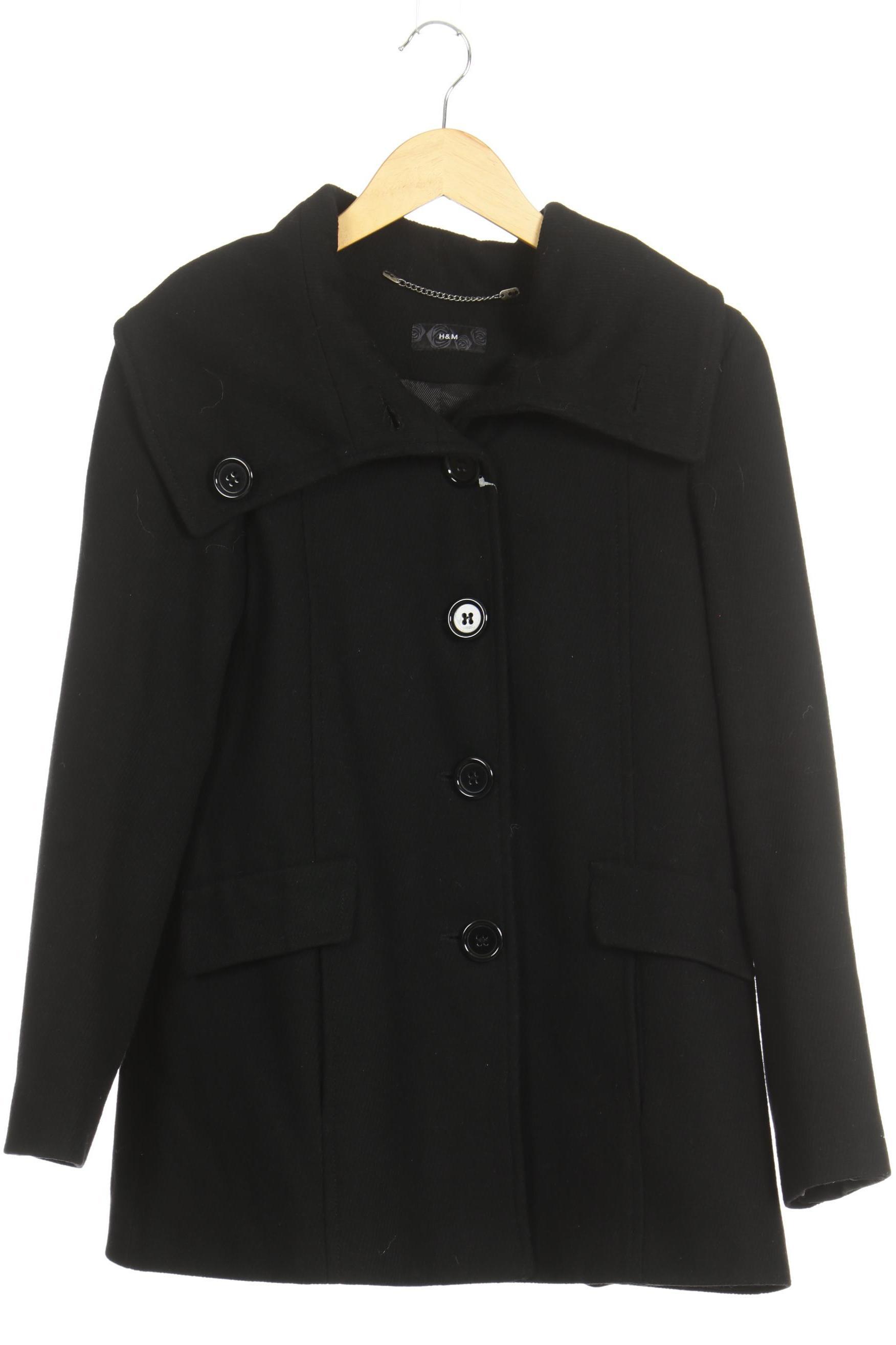 

H&M Damen Mantel, schwarz, Gr.
