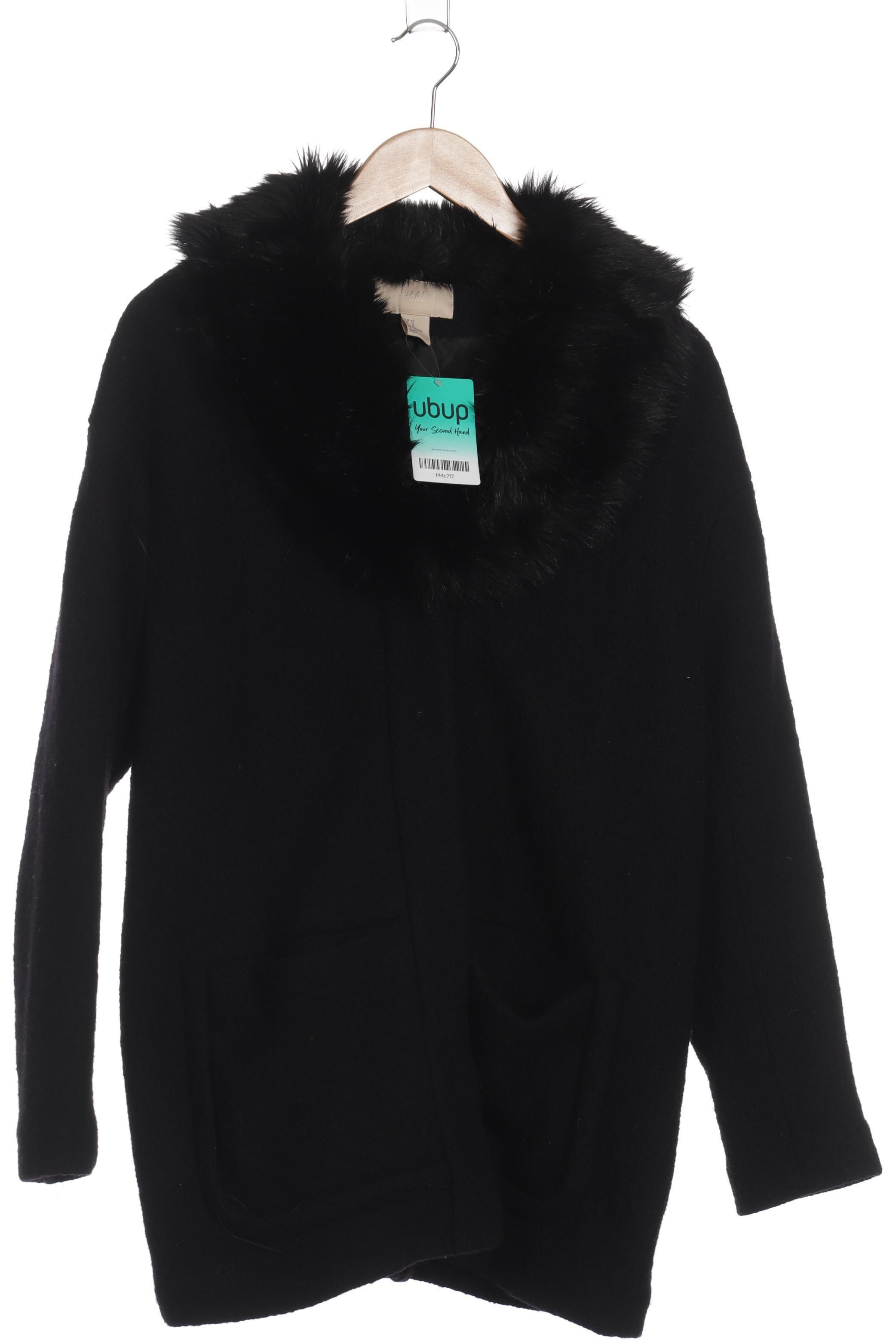 

H&M Damen Mantel, schwarz, Gr. 42