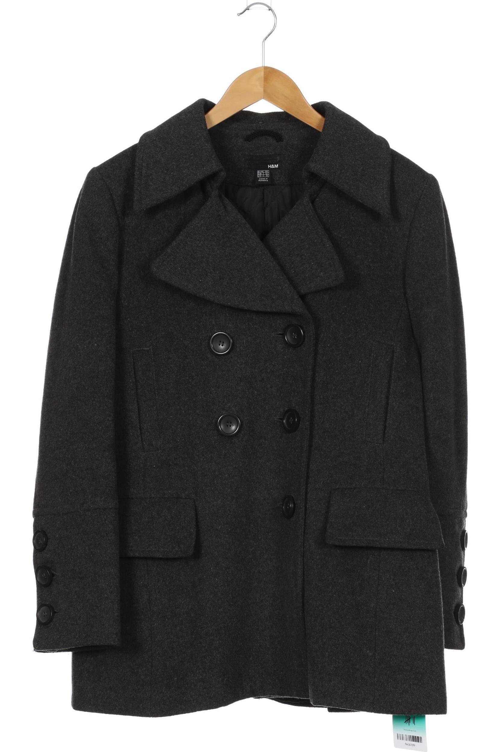 

H&M Damen Mantel, grau, Gr. 38