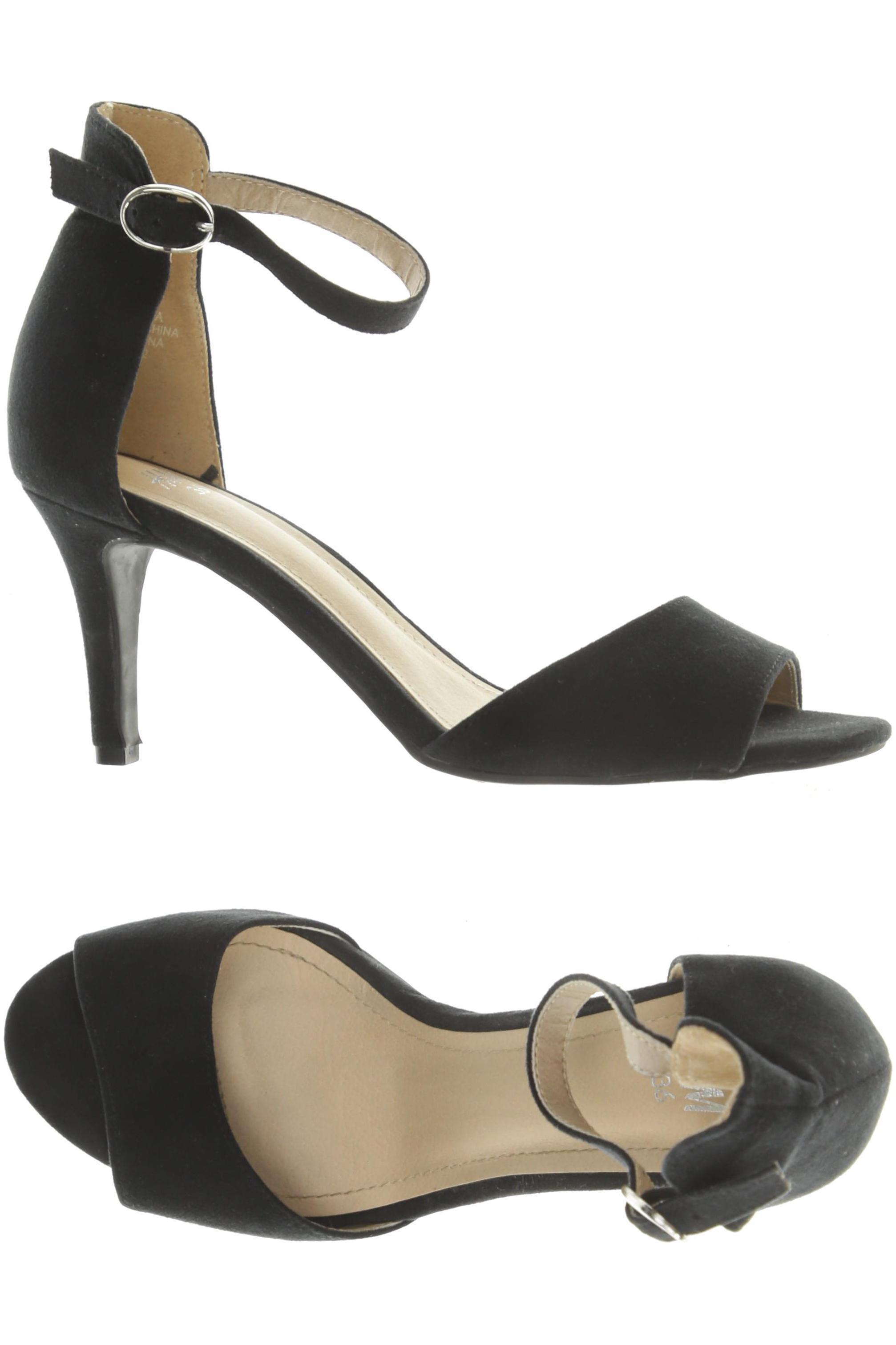 

H&M Damen Sandale, schwarz, Gr. 36