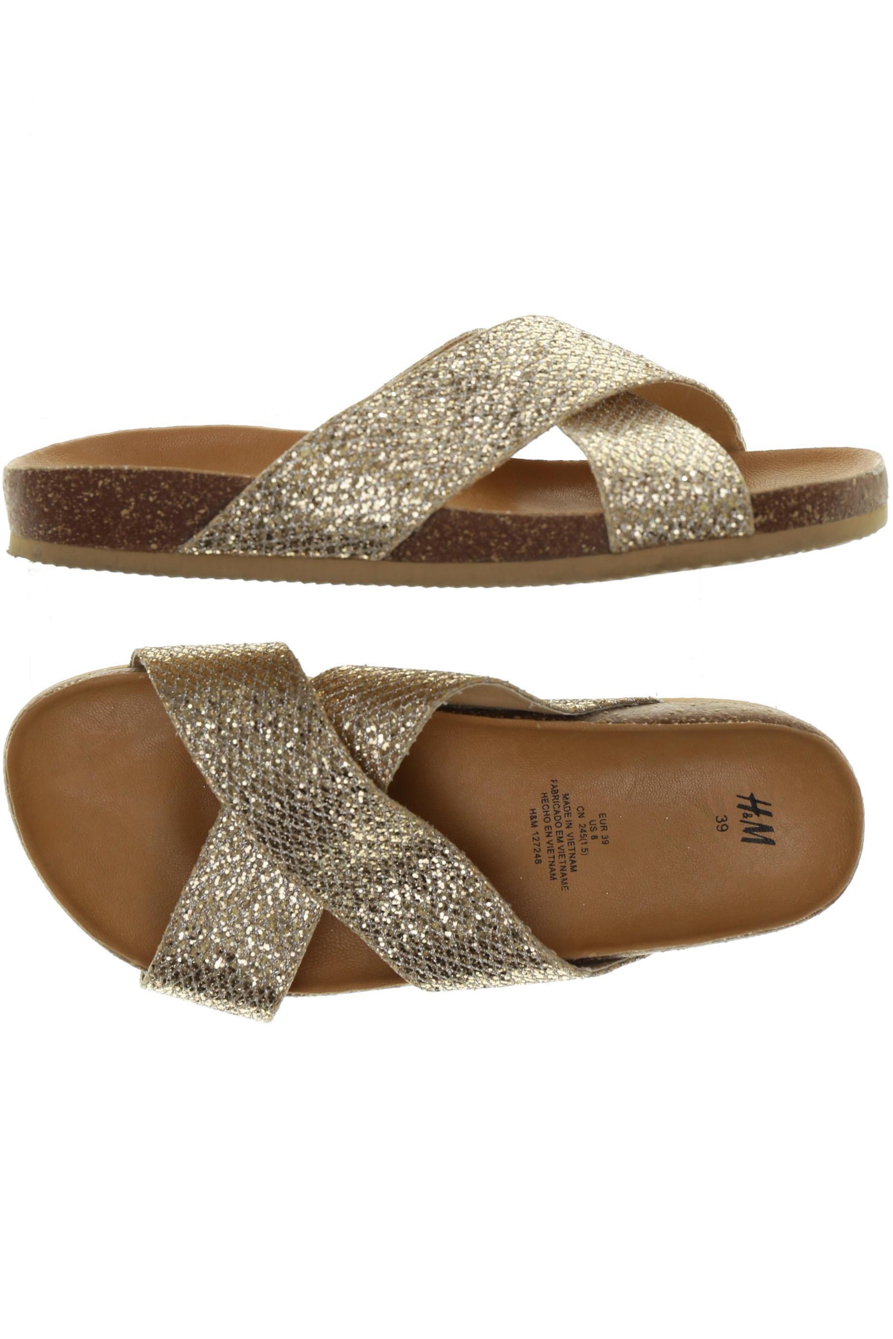 

H&M Damen Sandale, beige, Gr. 39