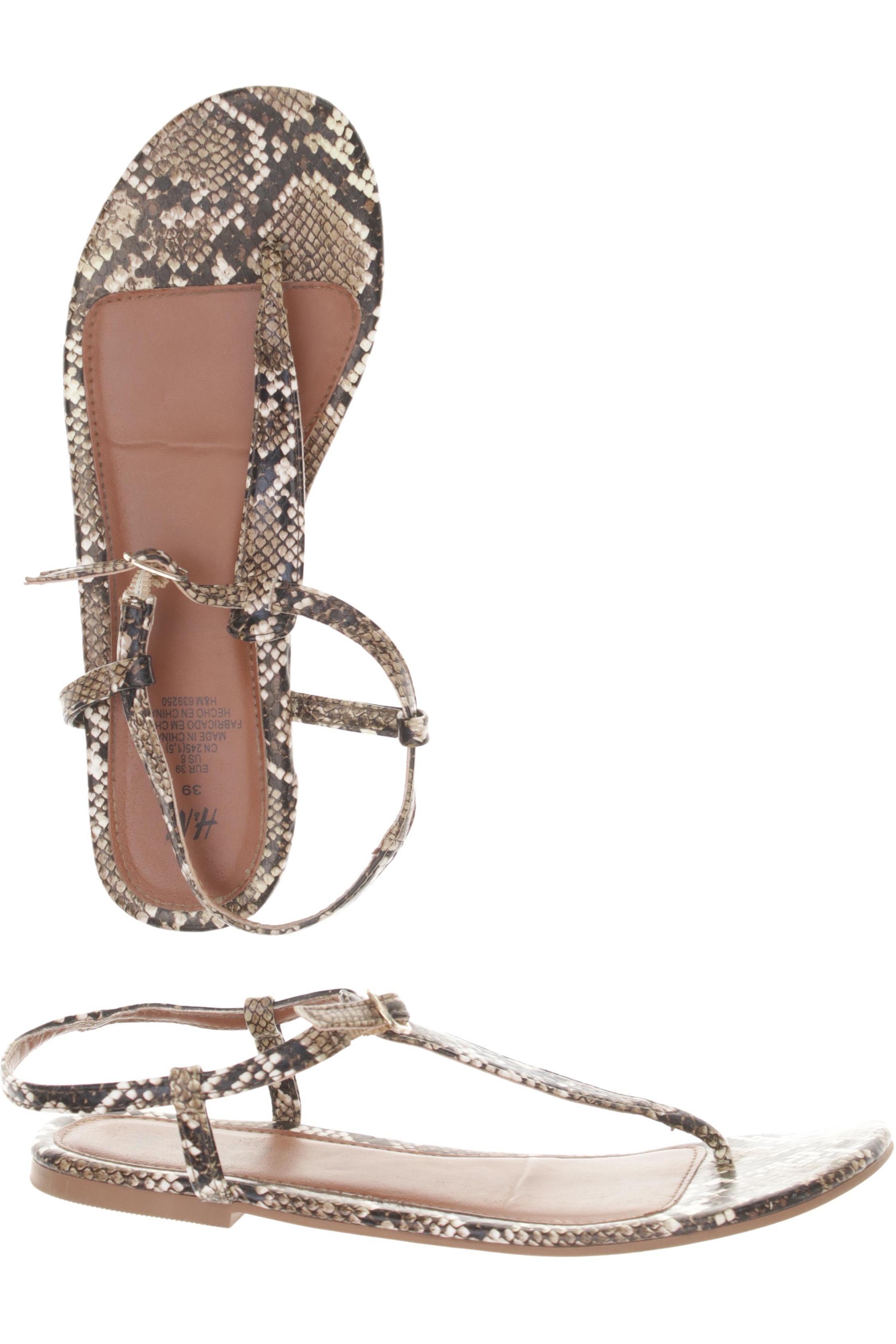 

H&M Damen Sandale, braun, Gr. 39